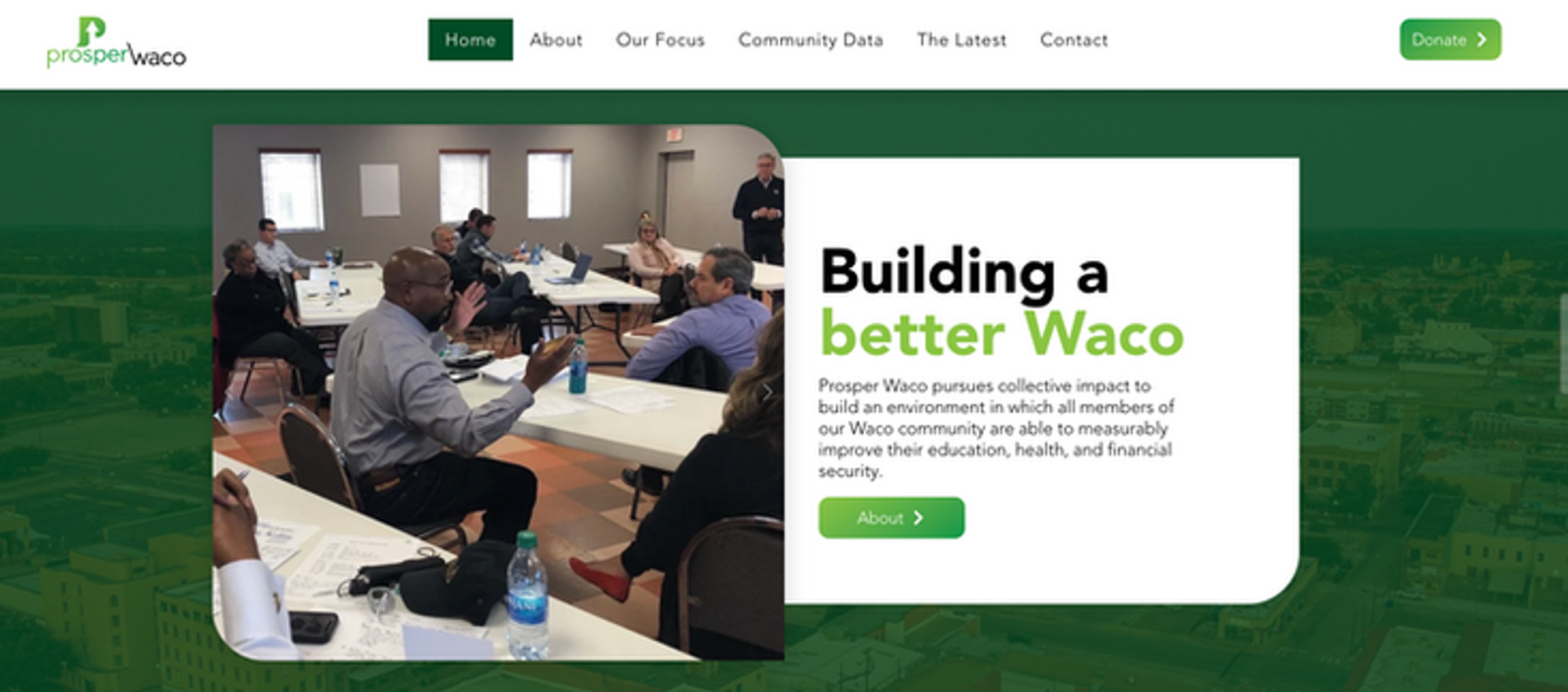 Prosper Waco website preview