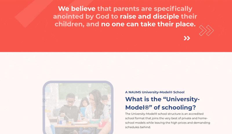 Movement Christian Academy archived website screenshot