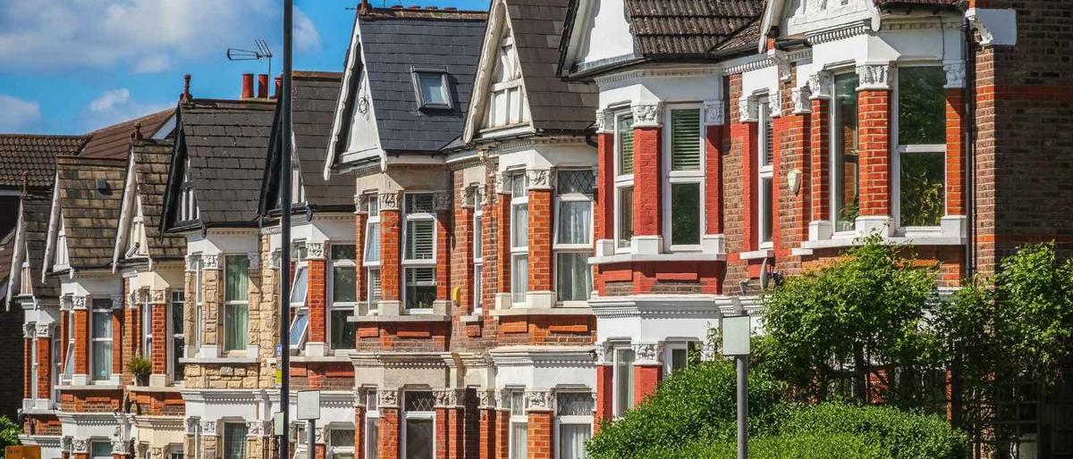 A row of UK terraced houses representing a housing association customer supported by Newcorp's Disaster Recovery as a Service.