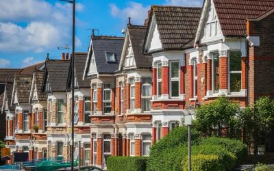 A row of UK terraced houses representing a housing association customer supported by Newcorp's Disaster Recovery as a Service.