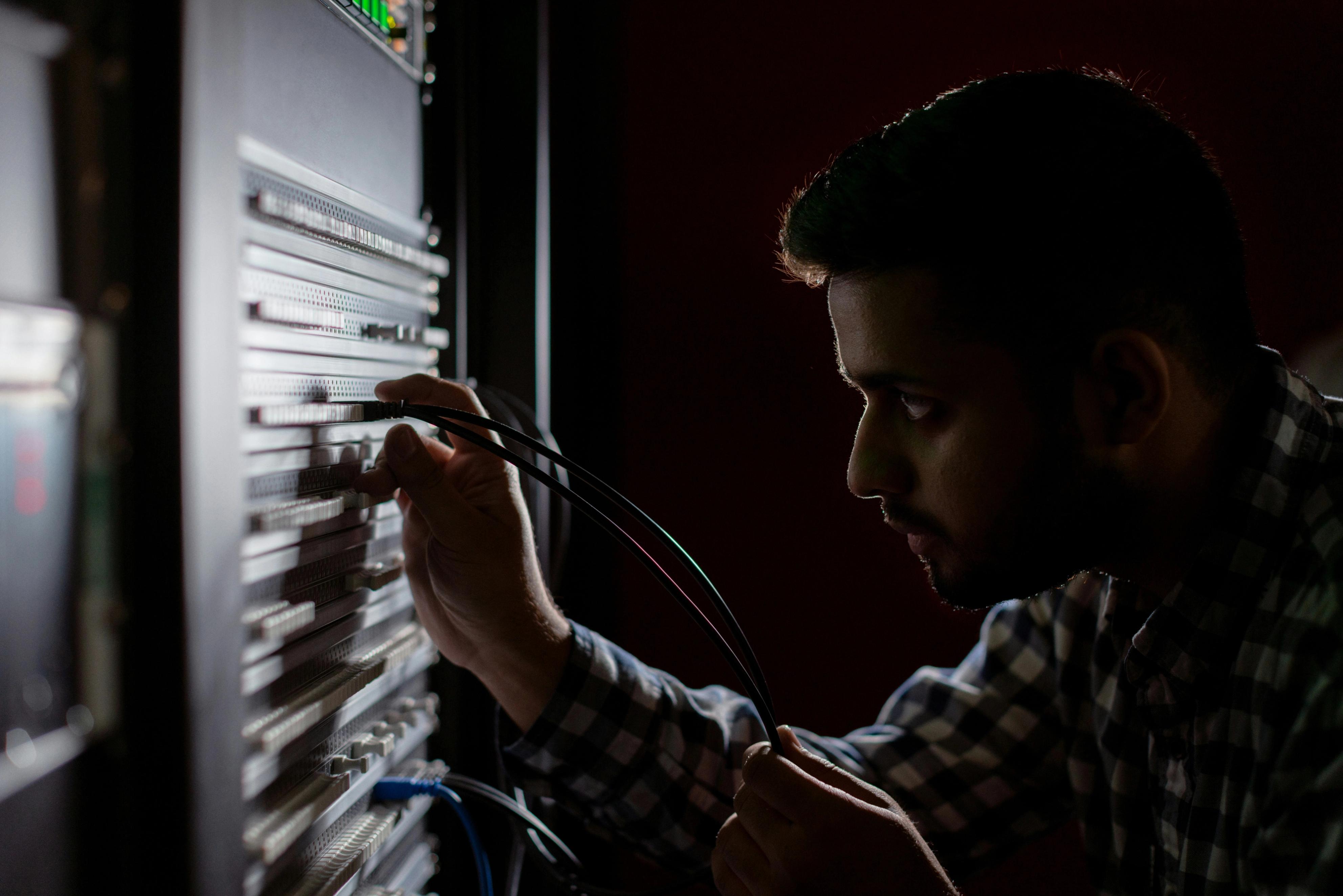 IT engineer attending a callout