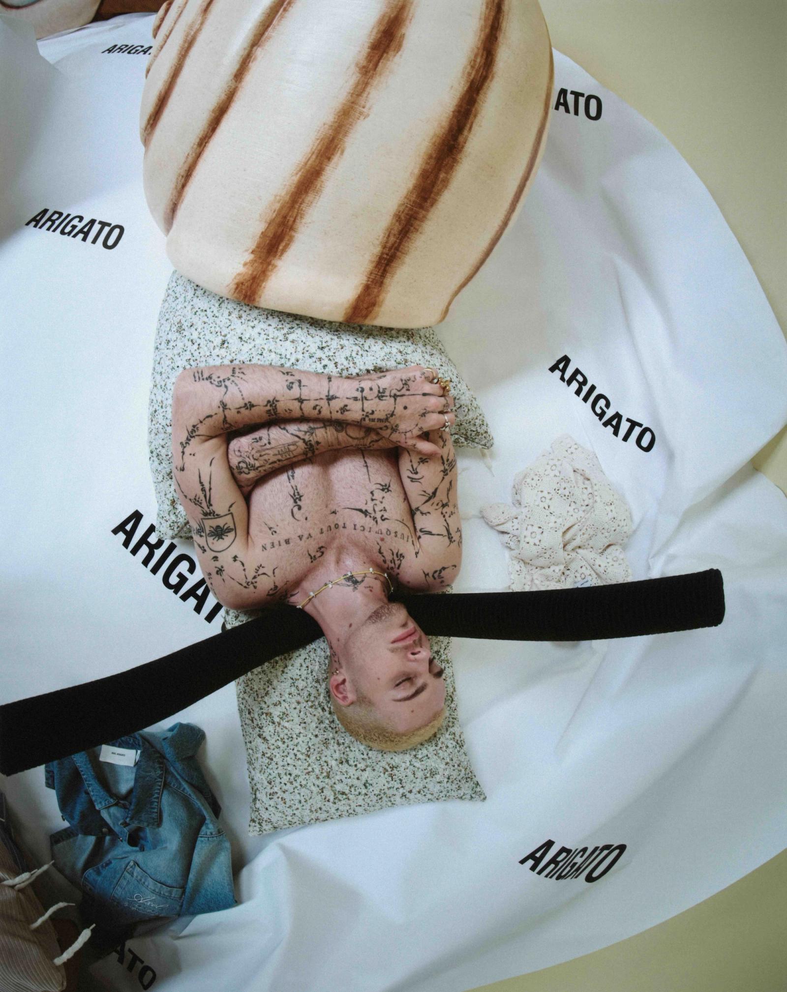 Axel Arigato snail, shot by Linus Morales - Lizzy Gilbert - Set Design - Swan MGMT