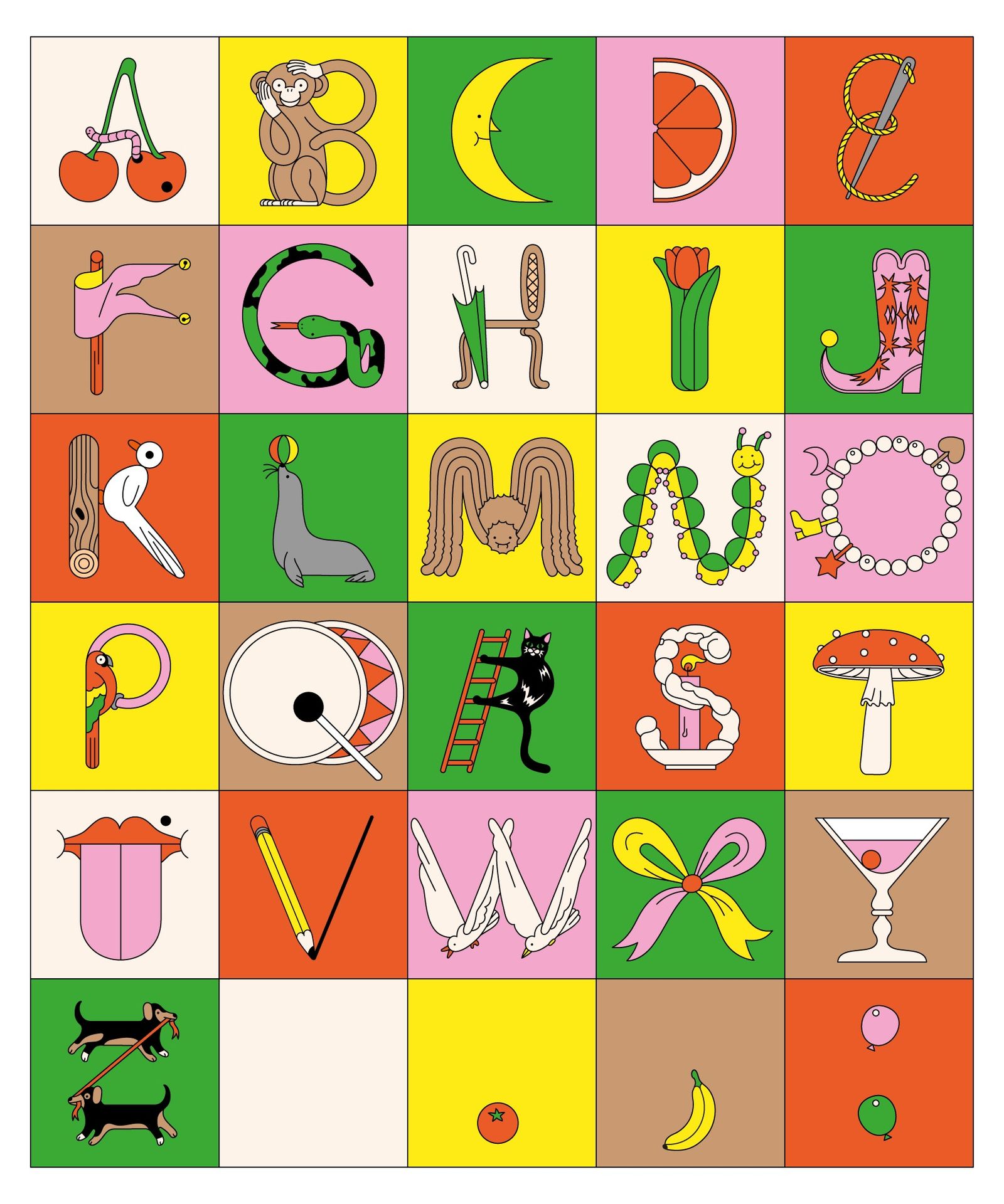 Lettering,|Personal Project - Laura Edelbacher - Illustration - Swan MGMT