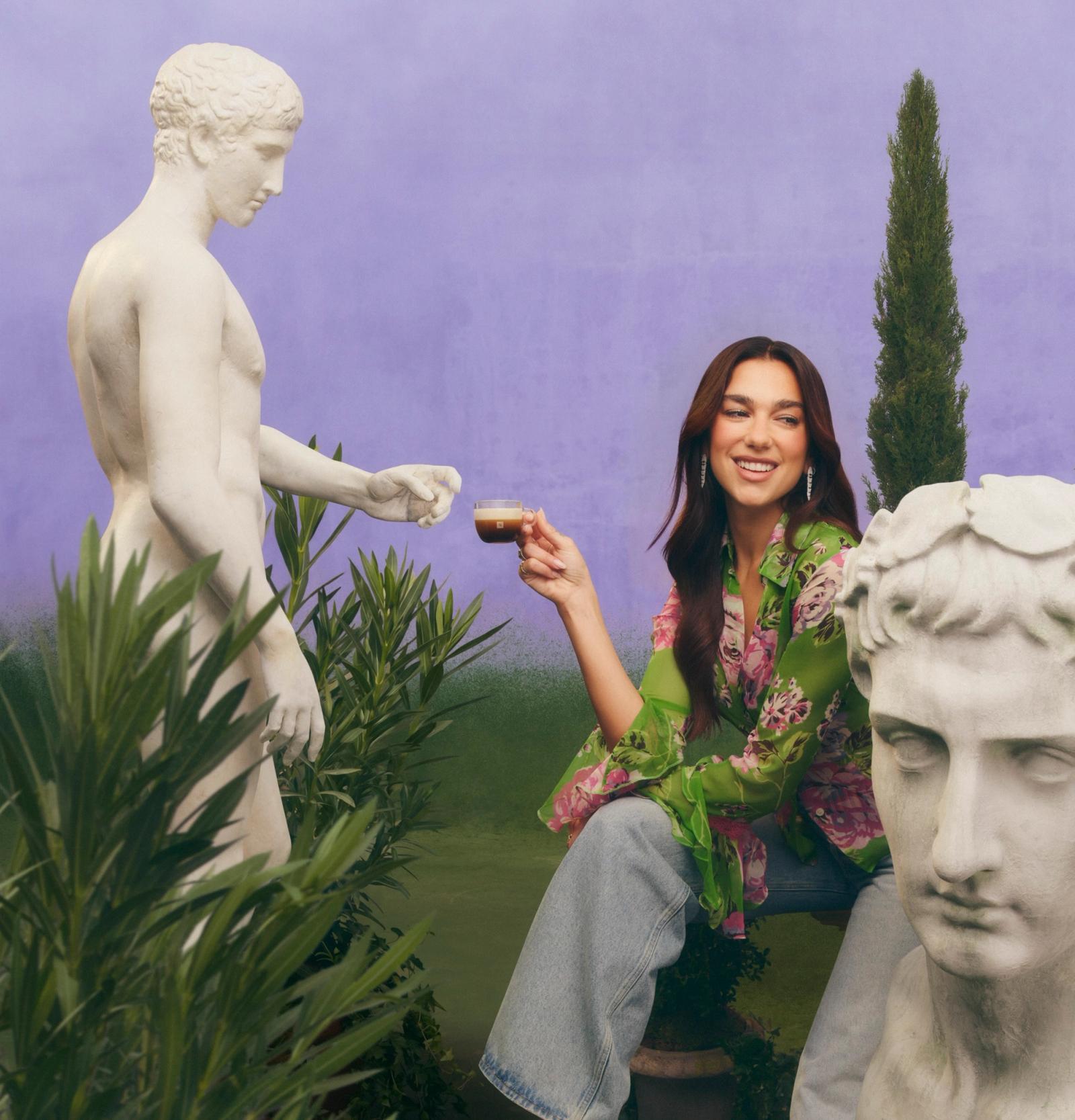 Nespresso starring Dua Lipa, photography by Micaiah Carter - Anna Sbiera - Set Design - Swan MGMT