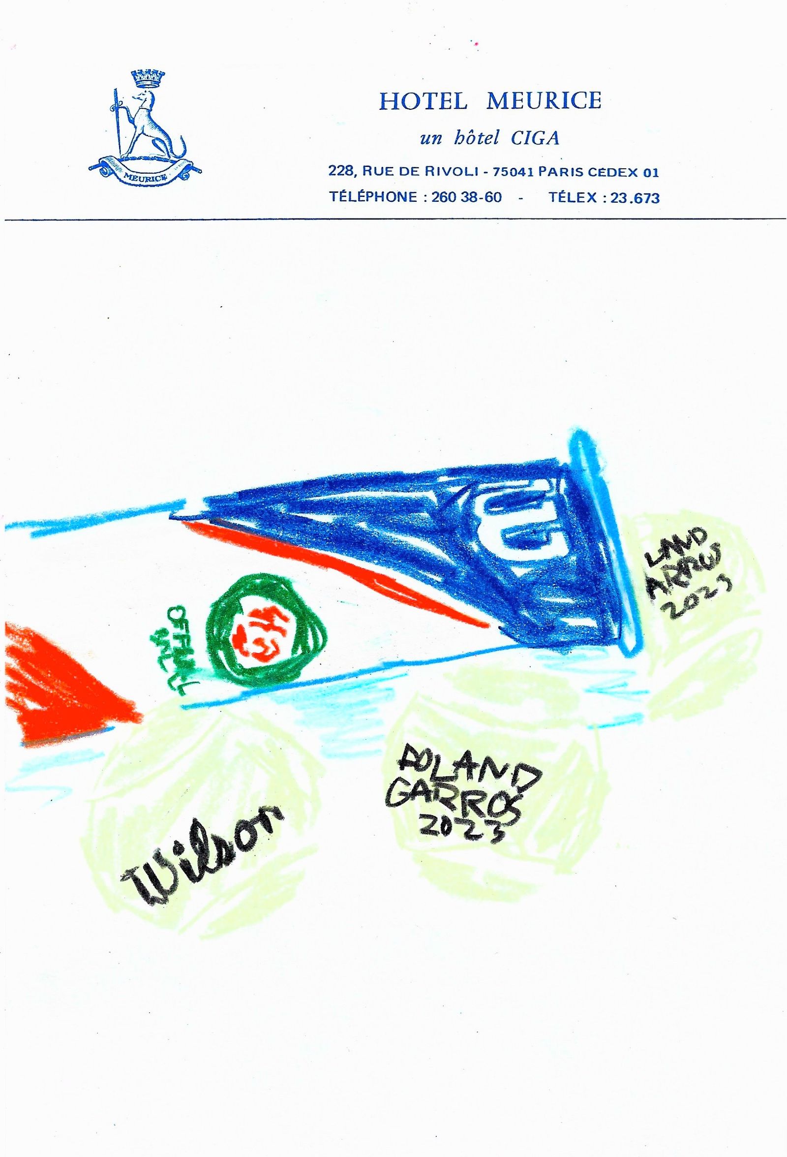 Tennis mood - Michael McGregor - Illustration - Swan MGMT