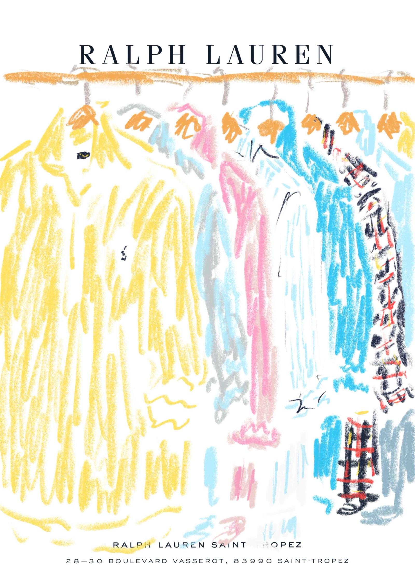 Ralph Lauren, Saint Tropez - Michael McGregor - Illustration - Swan MGMT