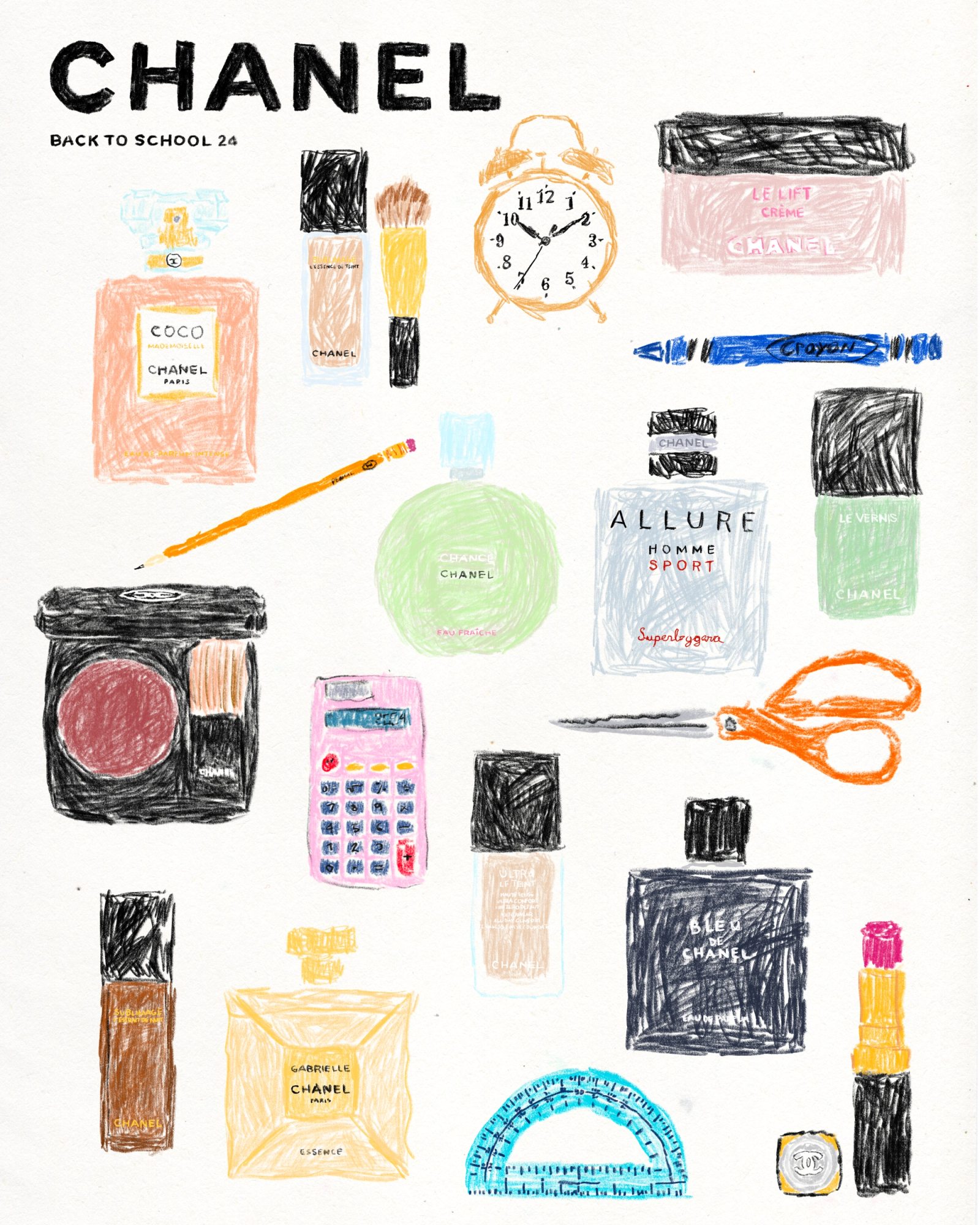 Chanel - Michael McGregor - Illustration - Swan MGMT