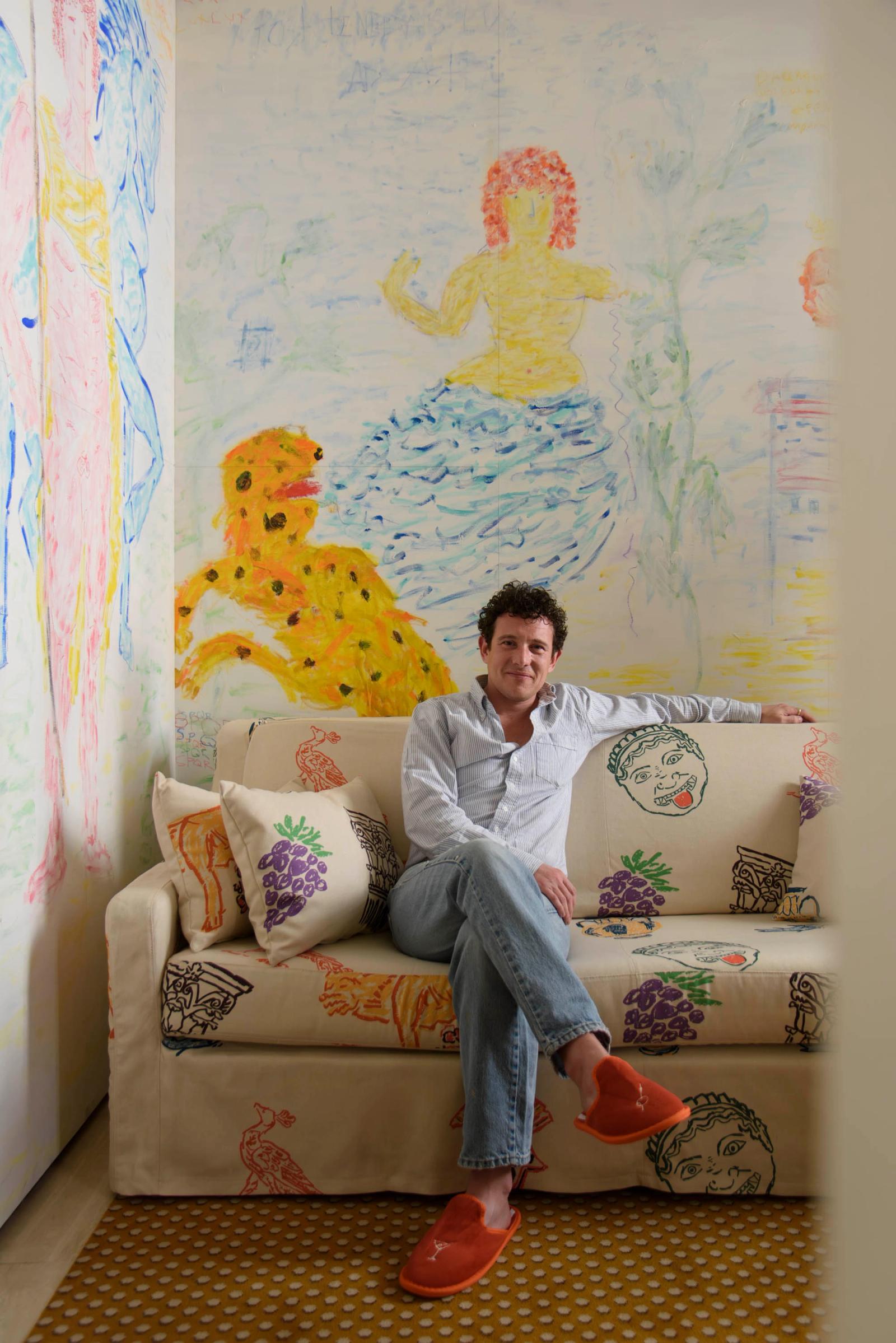 Casa Monti Roma, Art suite - Michael McGregor - Illustration - Swan MGMT