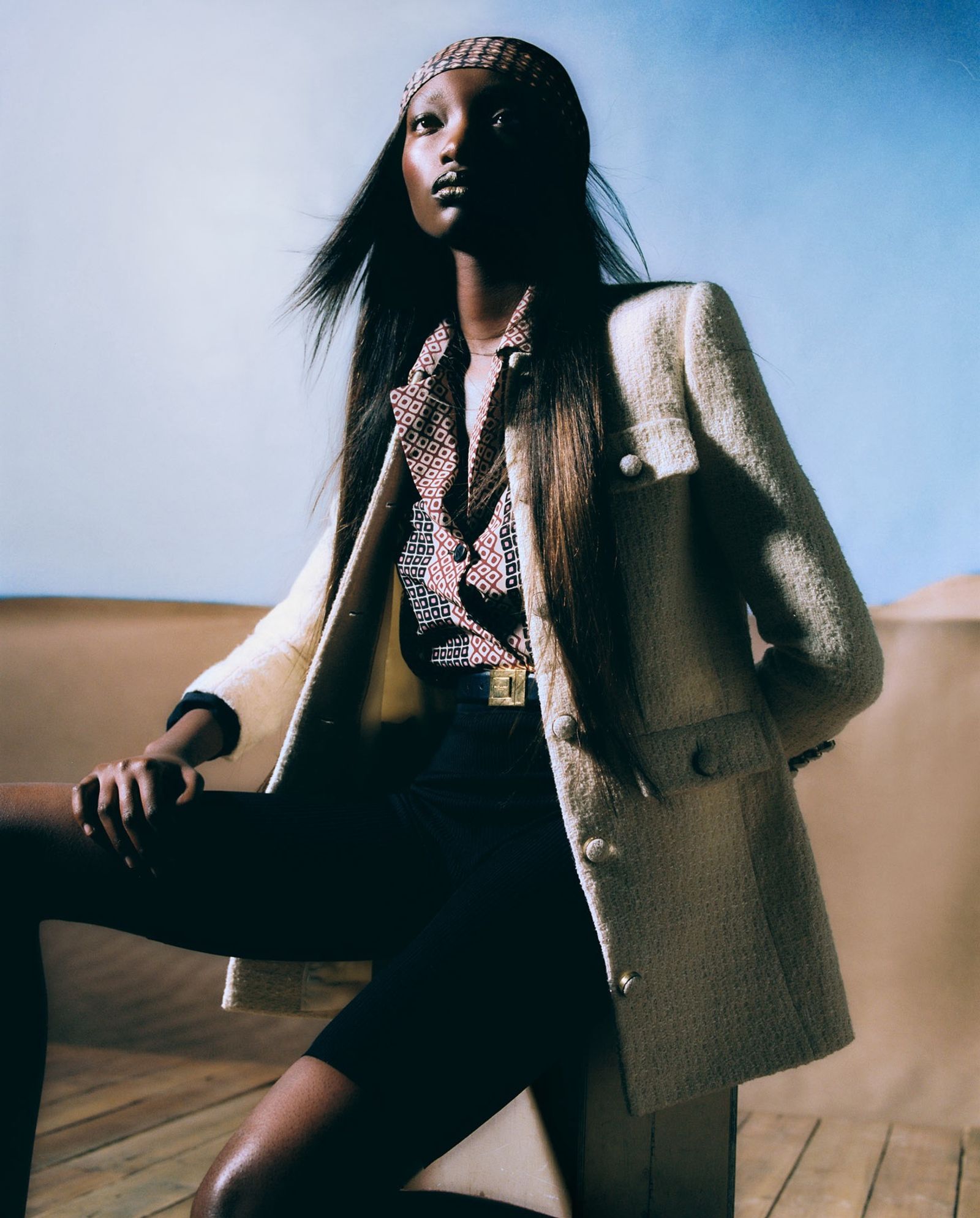 Vogue Ukraine X Yves Saint Laurent,|Photography by Dan Beleiu - Anna Sbiera - Set Design - Swan MGMT