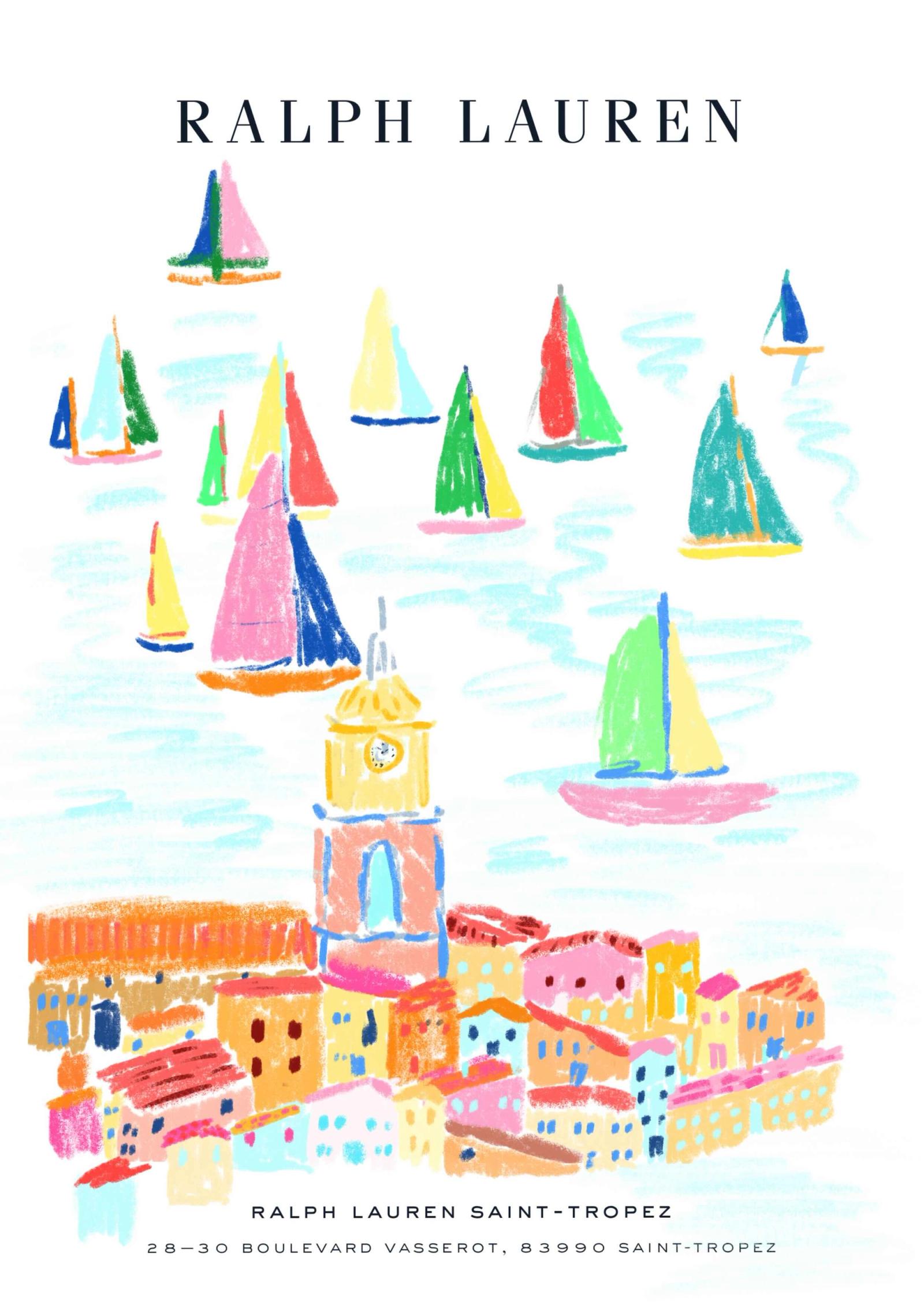 Ralph Lauren, Saint Tropez - Michael McGregor - Illustration - Swan MGMT