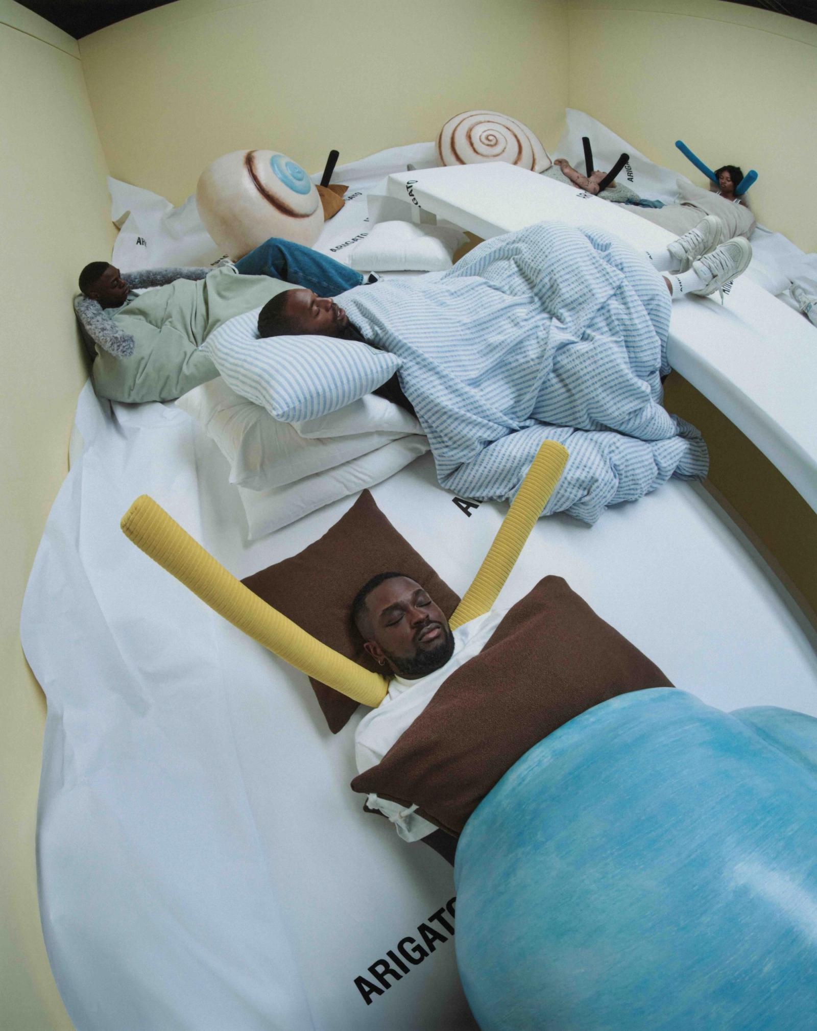 Axel Arigato snail, shot by Linus Morales - Lizzy Gilbert - Set Design - Swan MGMT