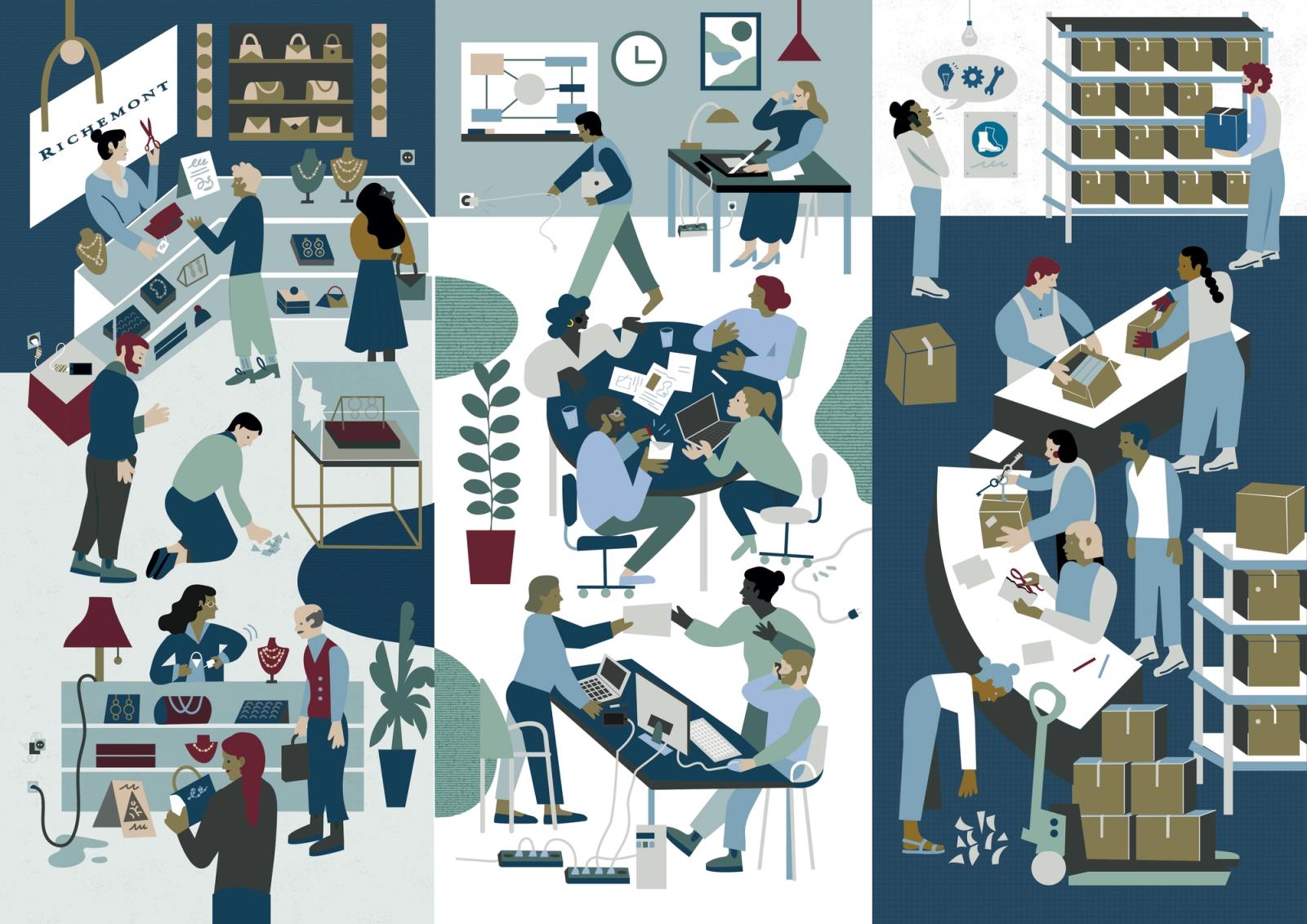 Richemont - Bérénice Milon - Illustration - Swan MGMT