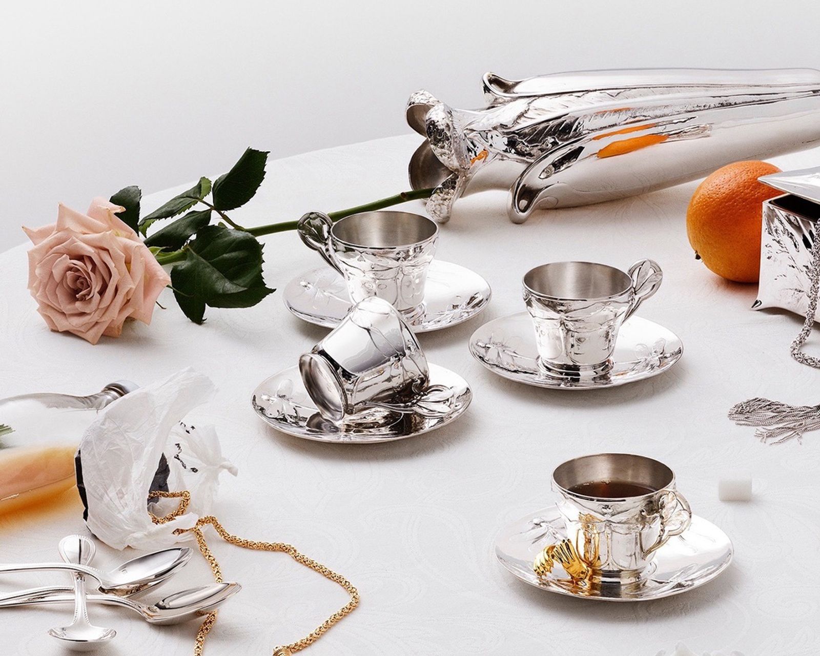 Christofle,|Photography by Younès Klouche - Sebastien Michelini - Set Design - Swan MGMT