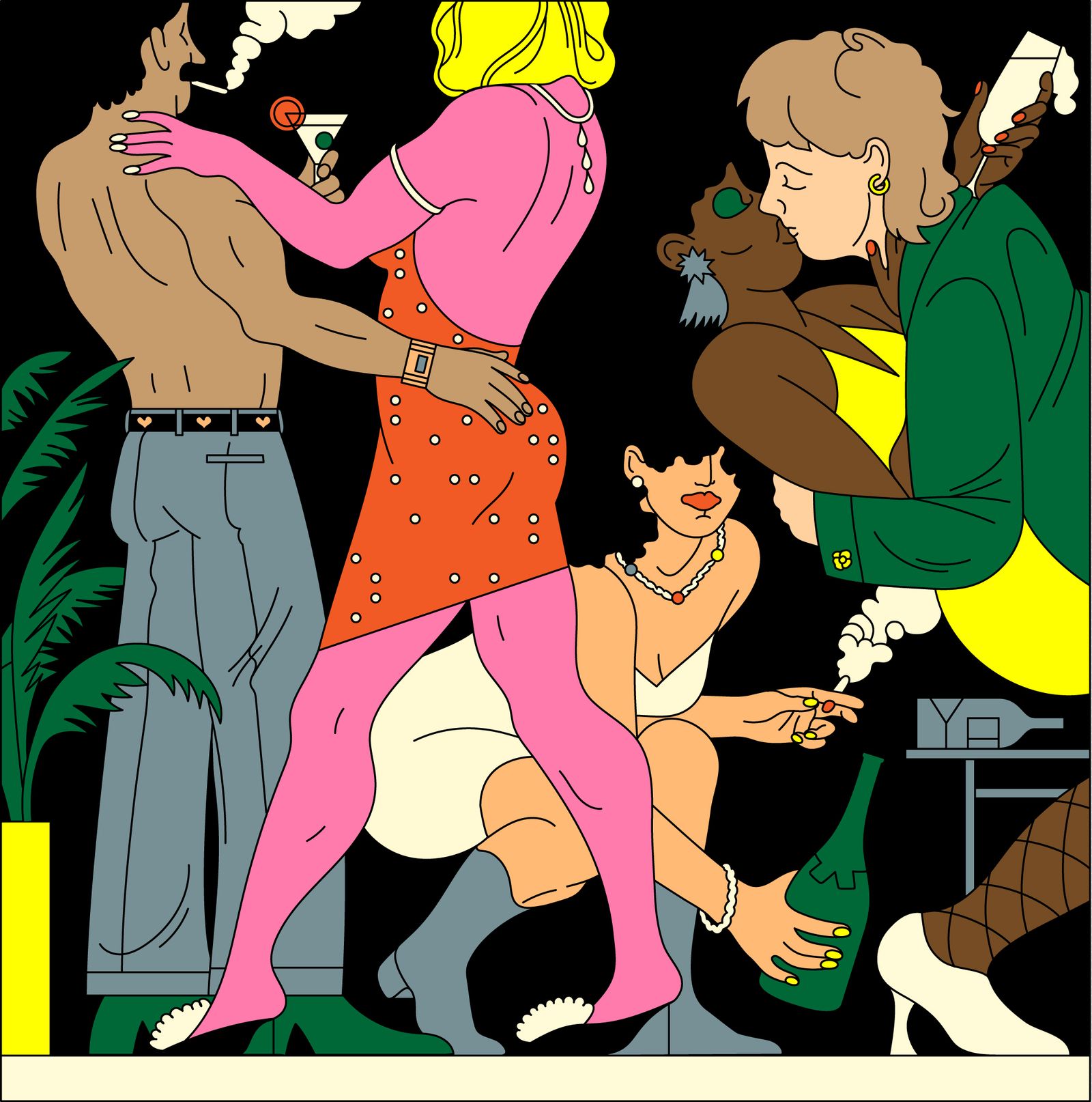 Misc,|Personal Project - Laura Edelbacher - Illustration - Swan MGMT