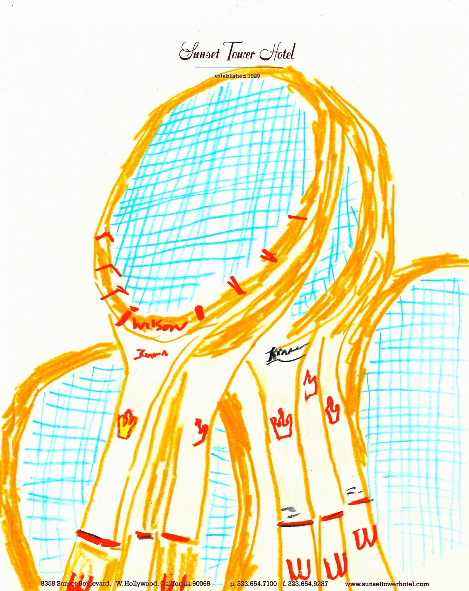 Tennis mood - Michael McGregor - Illustration - Swan MGMT