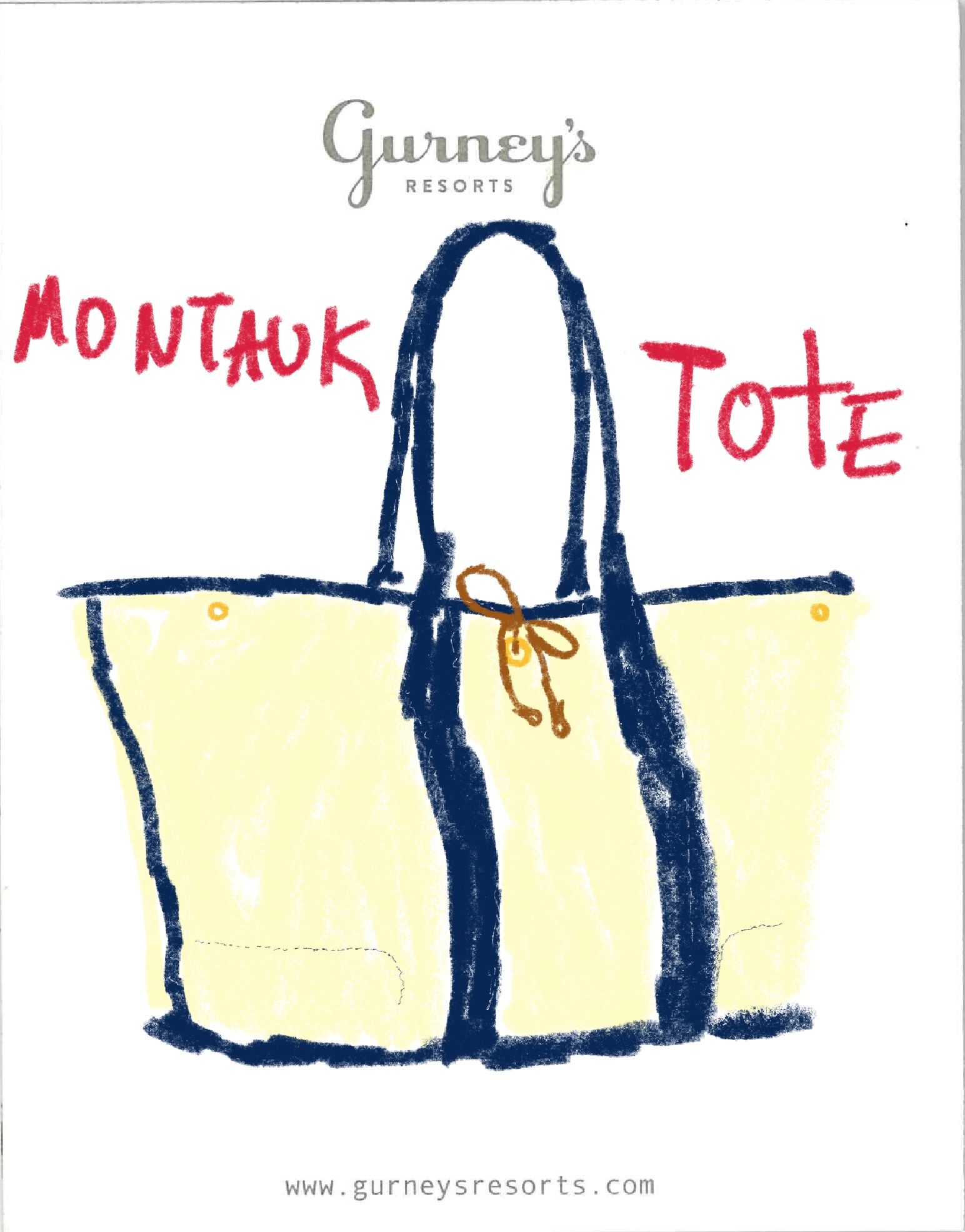 Montauk tote for JCrew - Michael McGregor - Illustration - Swan MGMT
