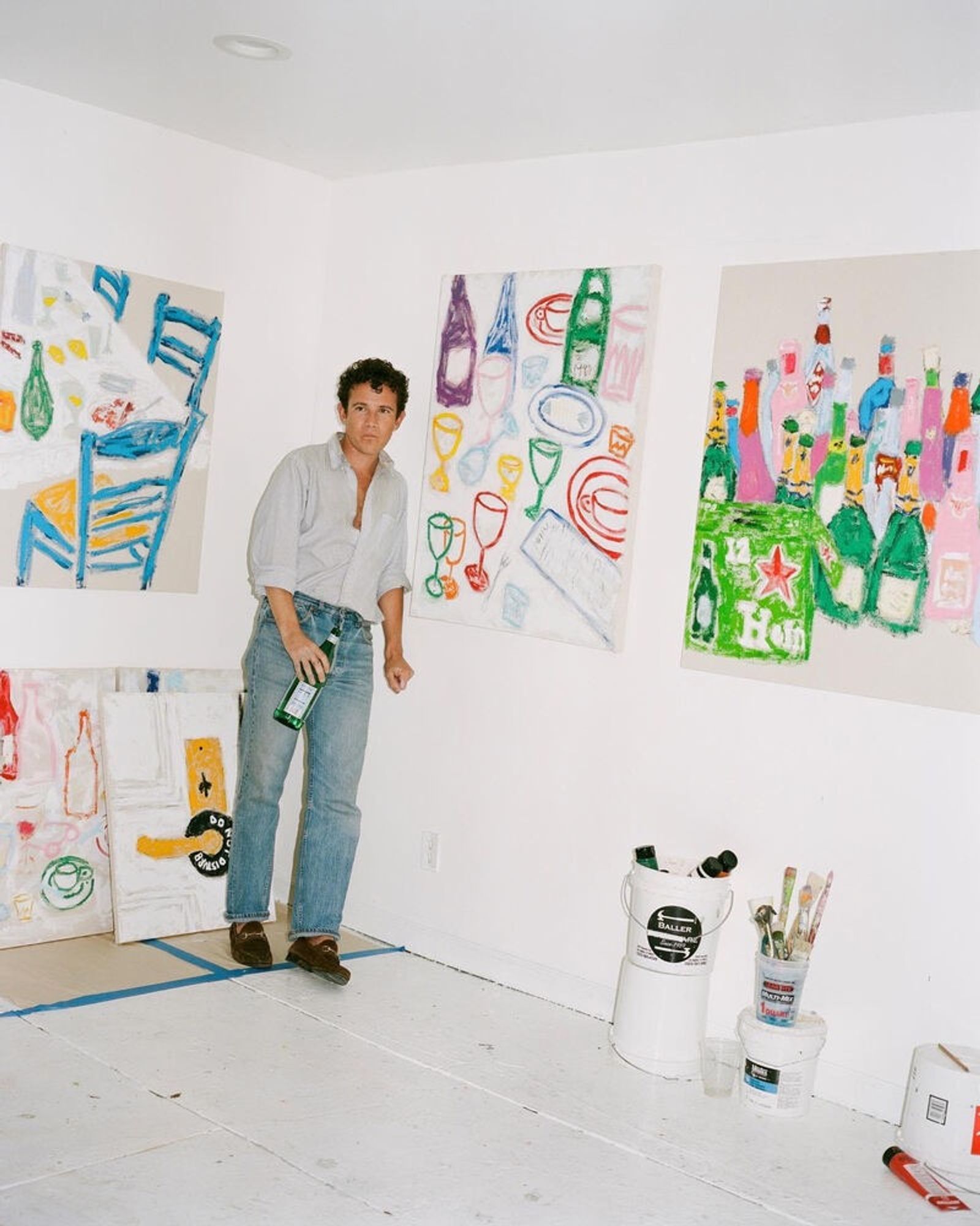 Interview Magazine - Michael McGregor - Illustration - Swan MGMT