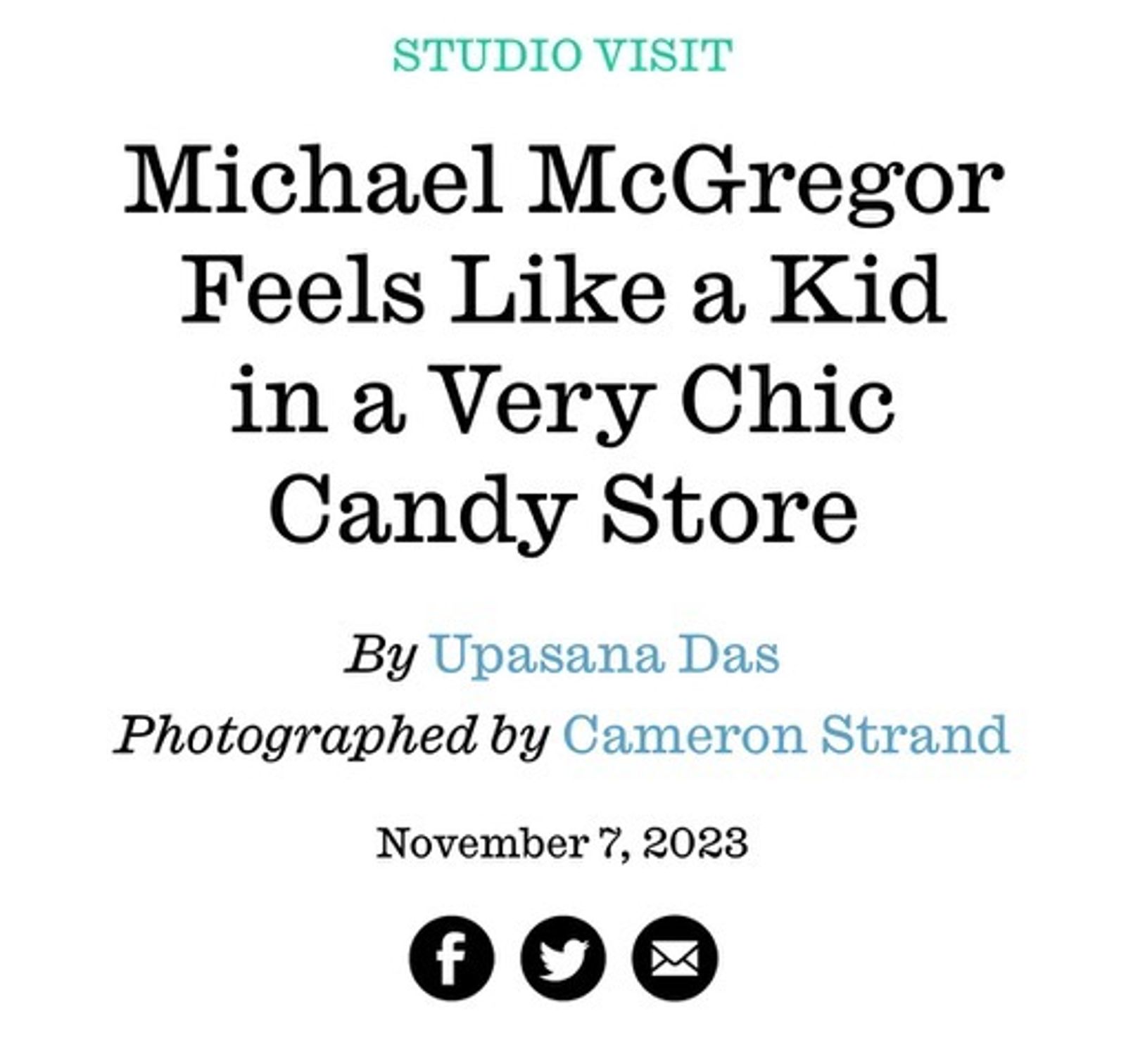 Interview Magazine - Michael McGregor - Illustration - Swan MGMT