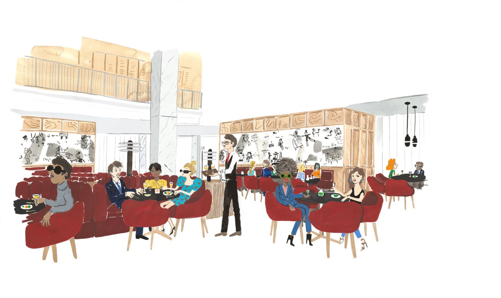 Fanny's Restaurant - Konstantin Kakanias - Illustration - Swan MGMT