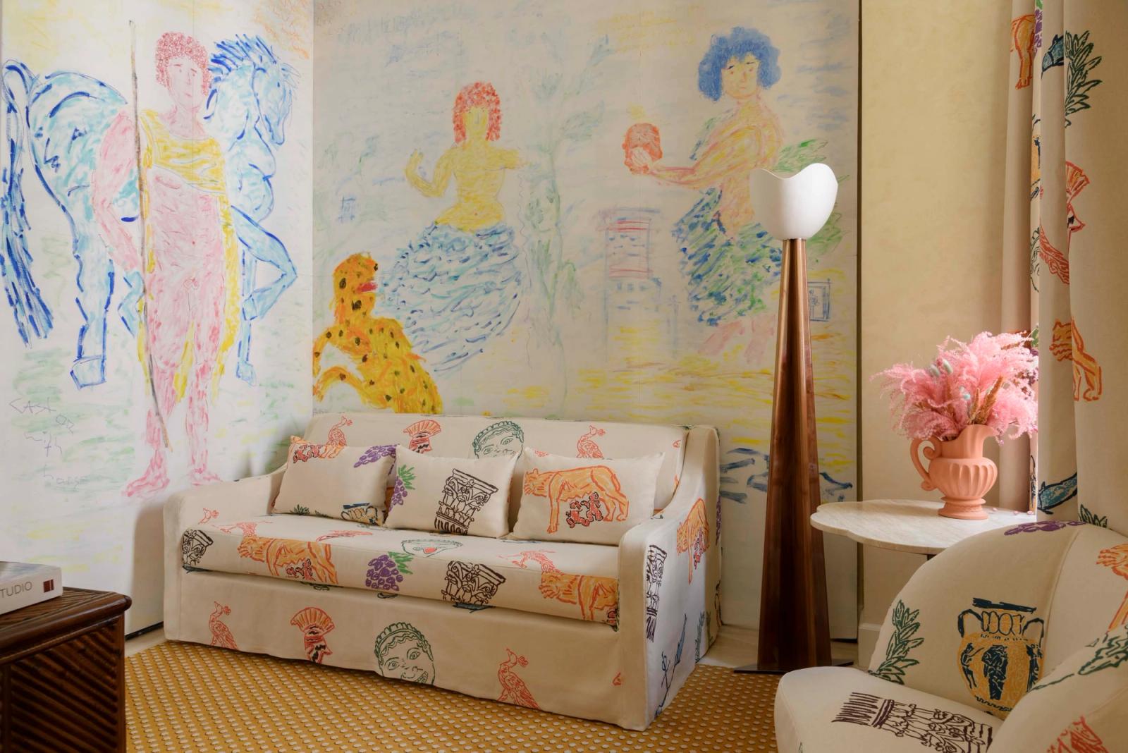 Casa Monti Roma, art suite - Michael McGregor - Illustration - Swan MGMT