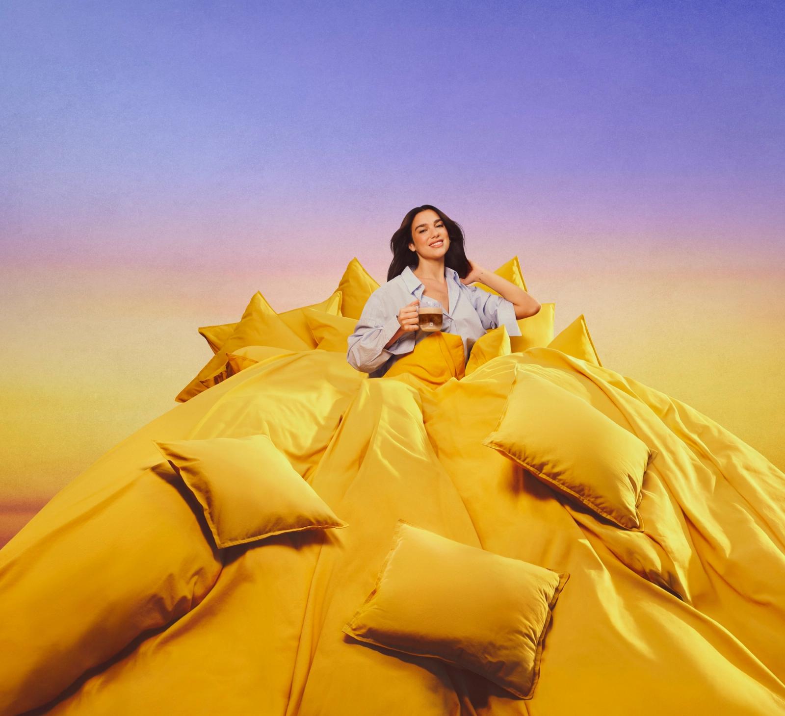 Nespresso starring Dua Lipa, photography by Micaiah Carter - Anna Sbiera - Set Design - Swan MGMT