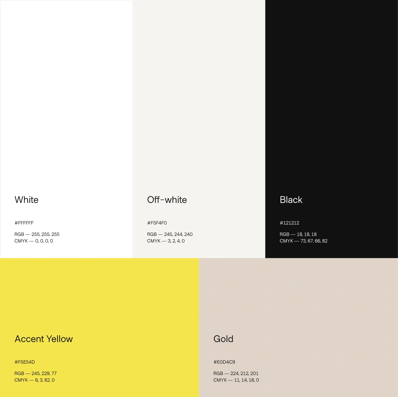 Primary colour palette