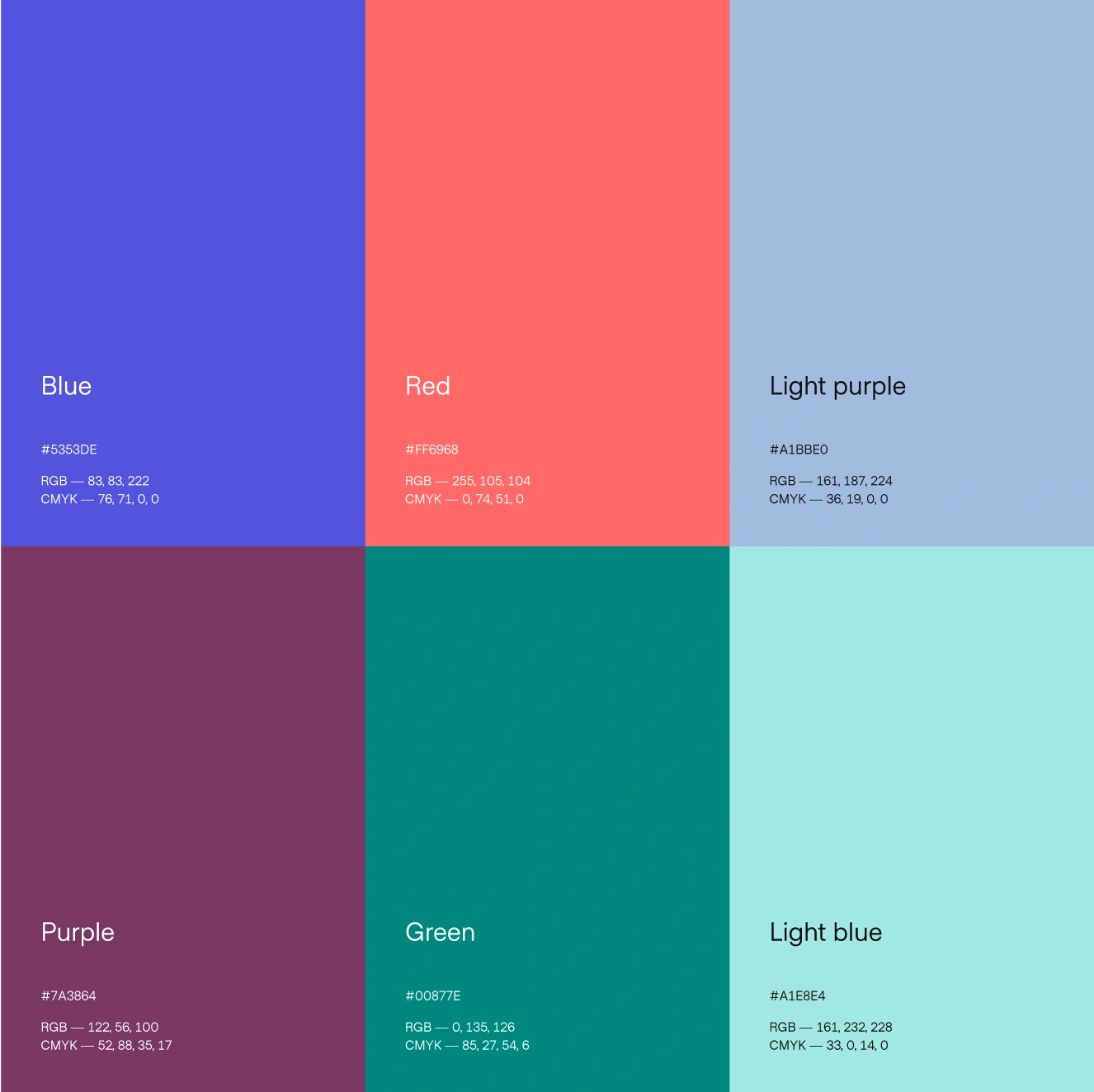 Secondary colour palette