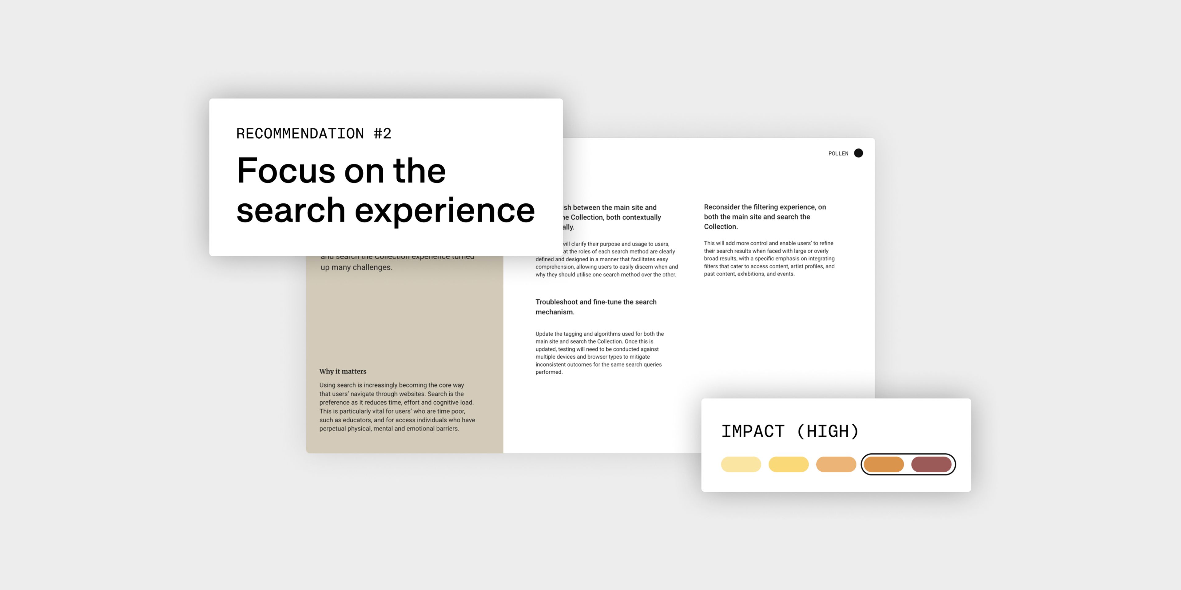 focus on the search experience