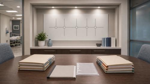Allentown medical malpractice fault analysis scene with blank patient records