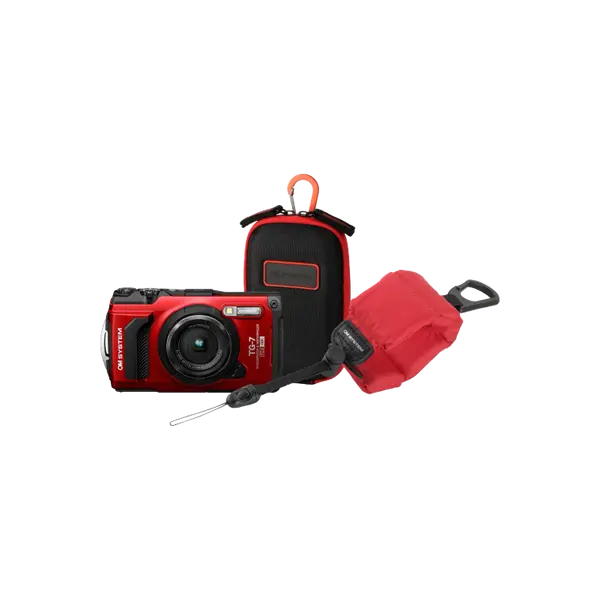 TG-7 red with CSCH-107 Hard Case and CHS-09 Floating Handstrap