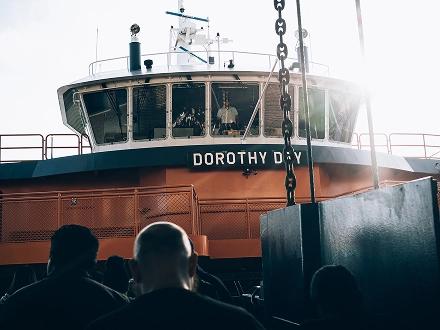 Photo of a ship shot with the OM SYSTEM OM-3