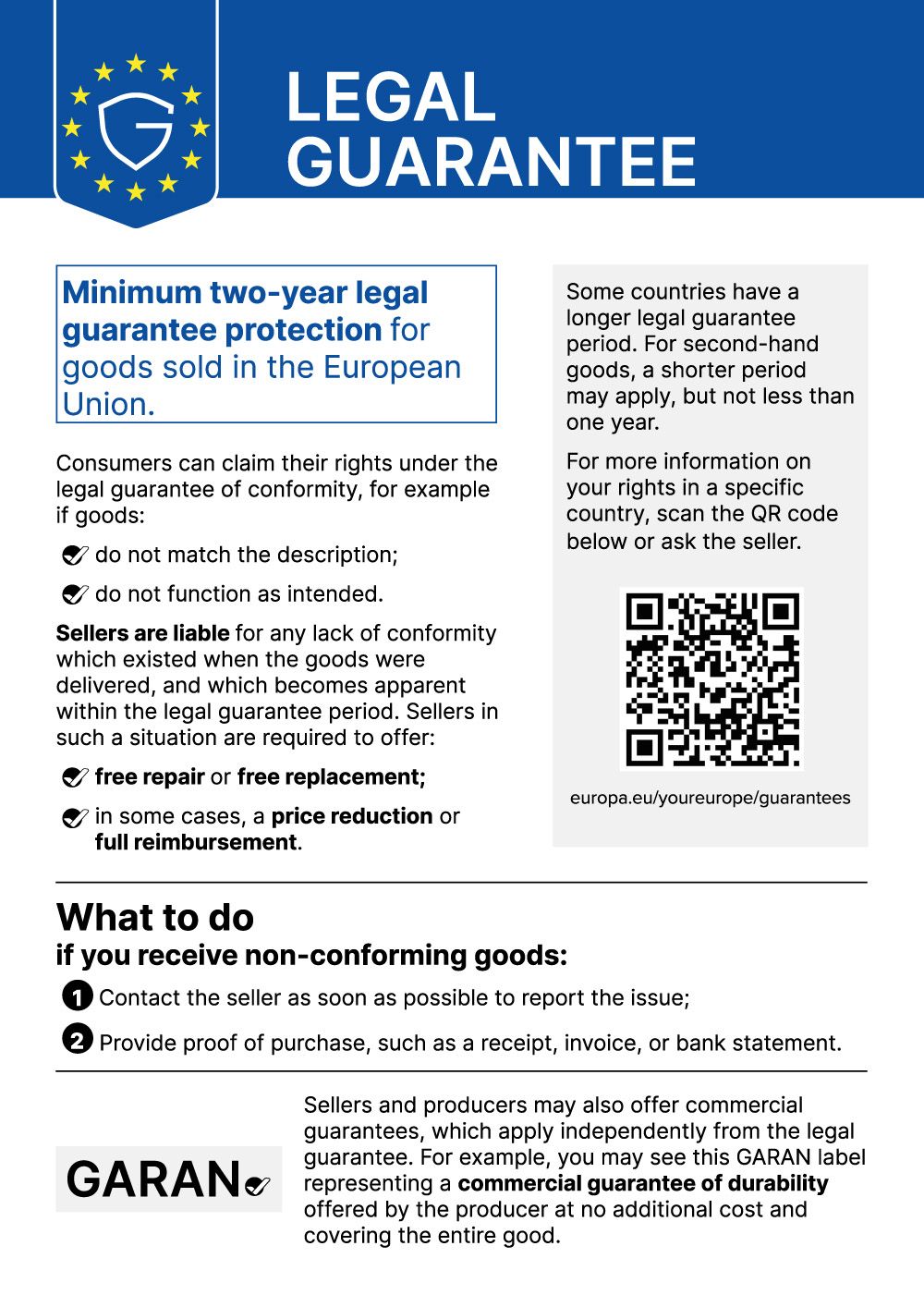 Legal Guarantee
