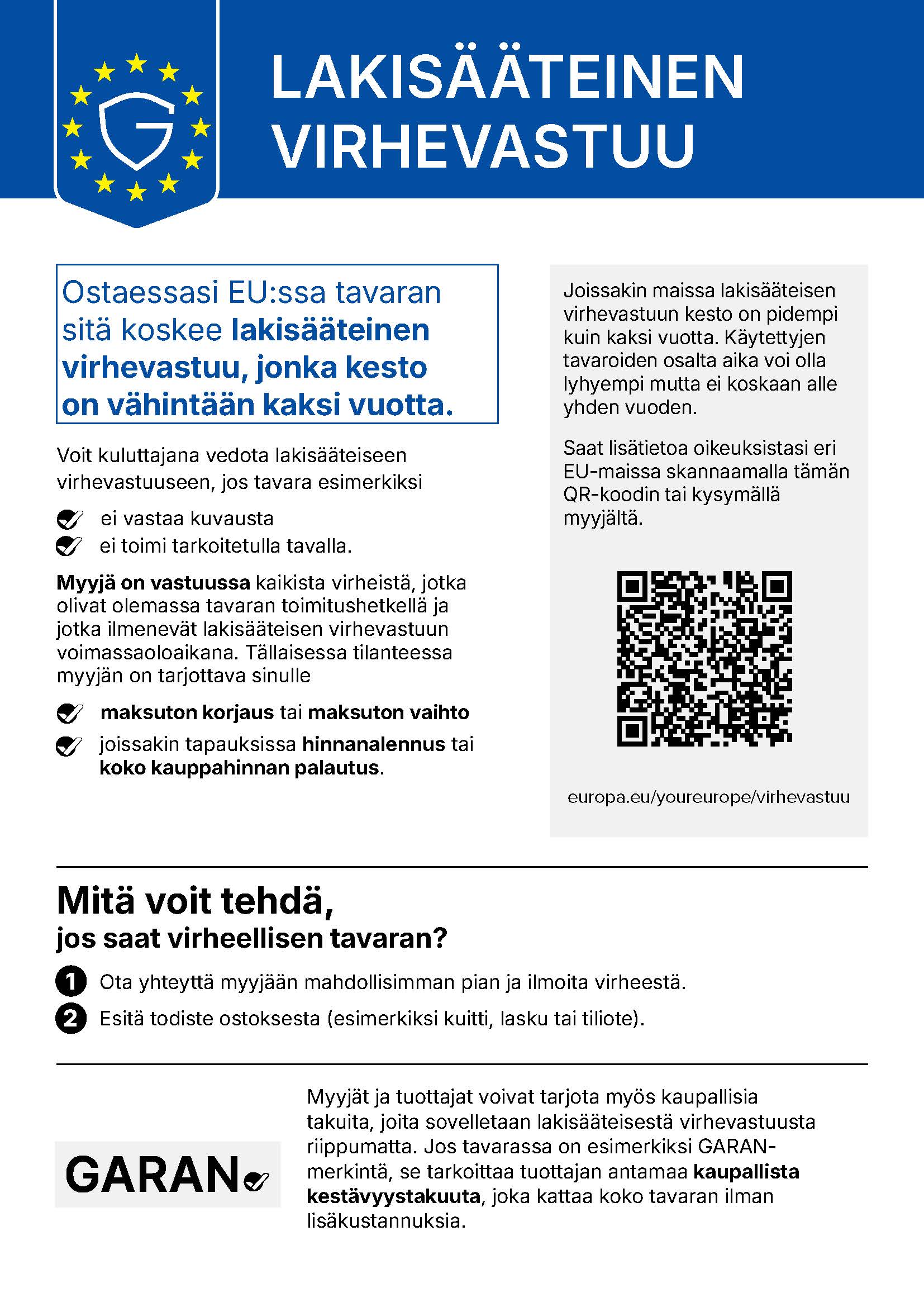 Lakisääteinen Virhevastuu