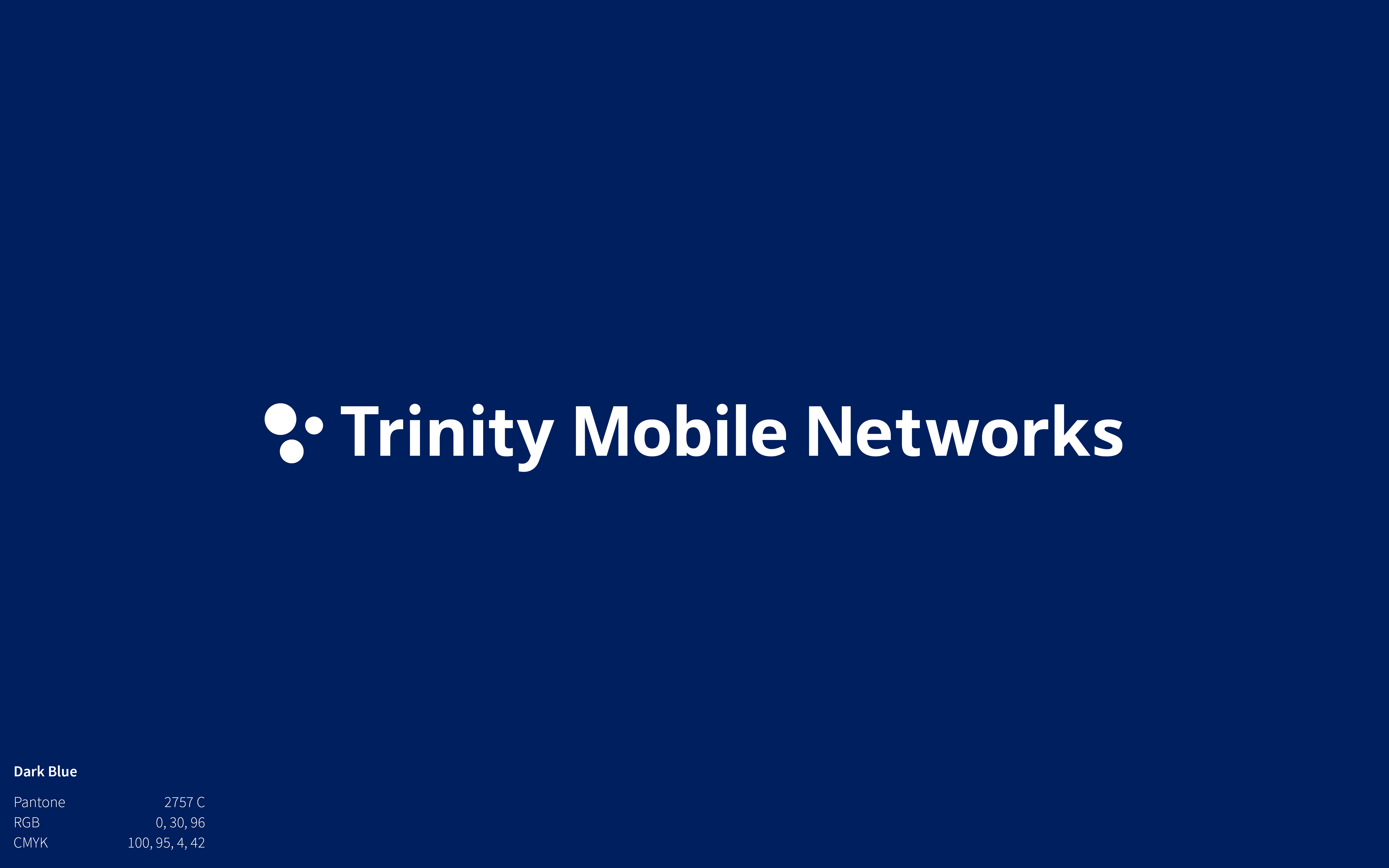 Trinity Mobile Networks Logo on navy background