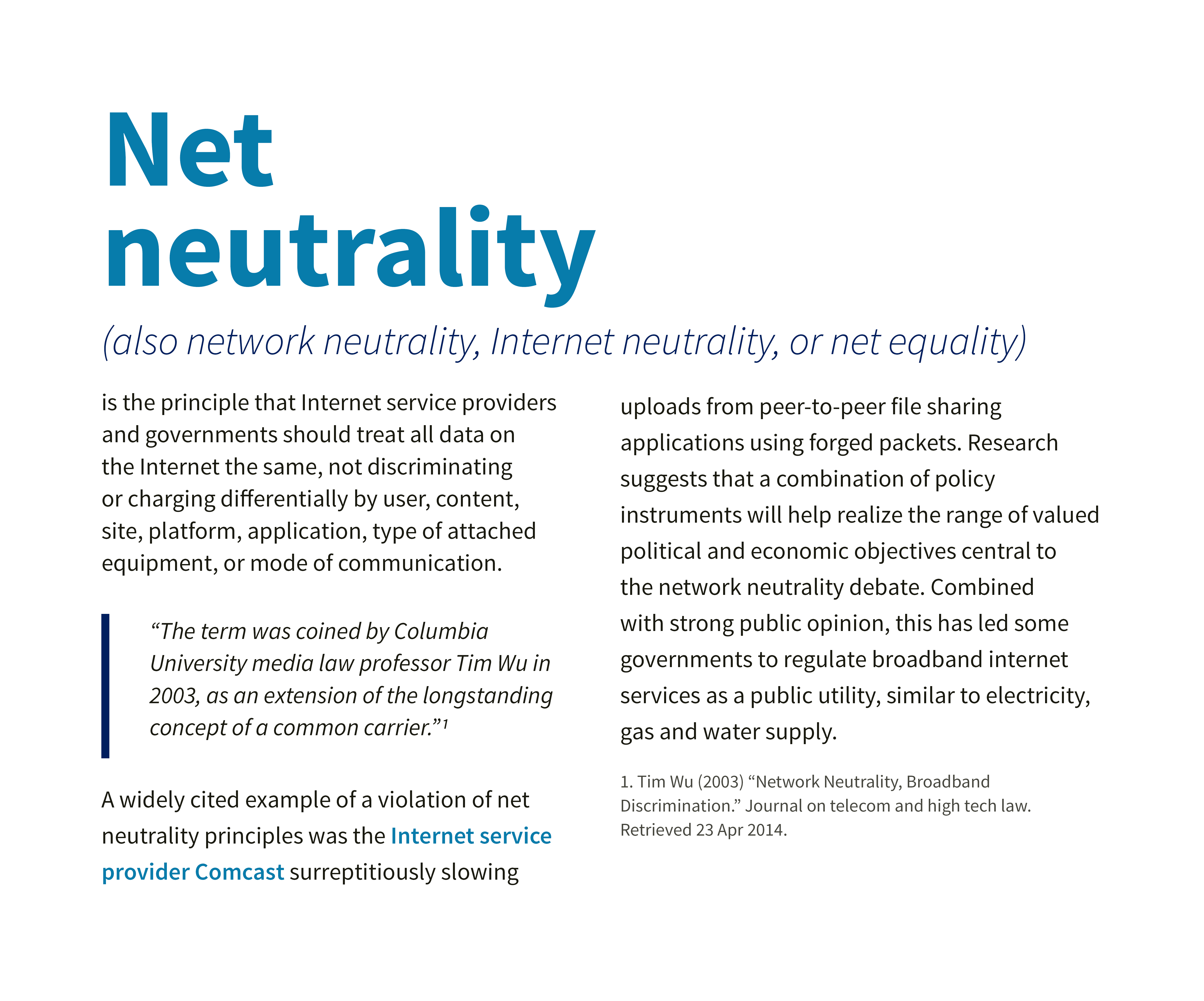 Example of typography layout with Source Sans and Trinity Mobile Networks blue color palette