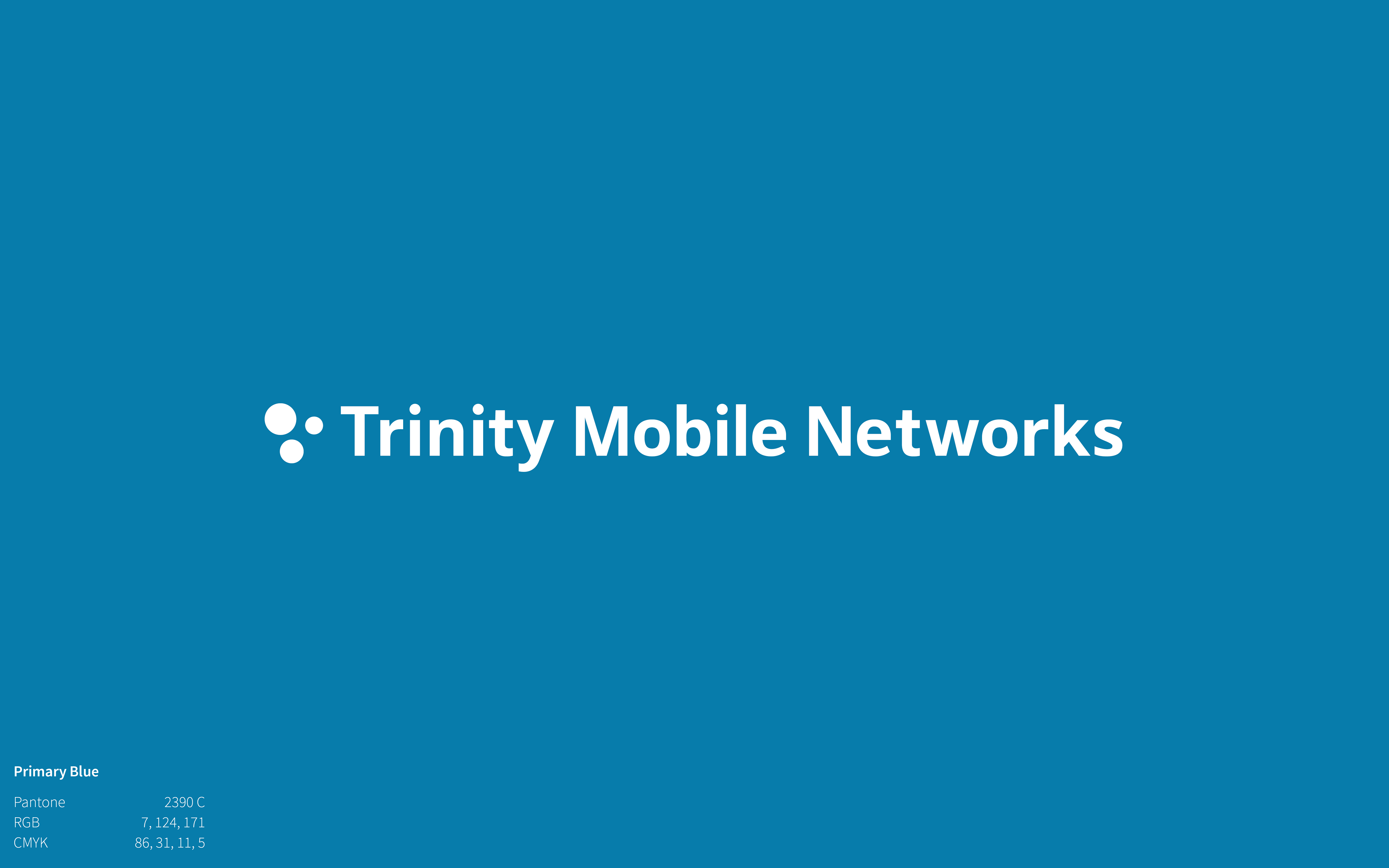 Trinity Mobile Networks Logo on blue background