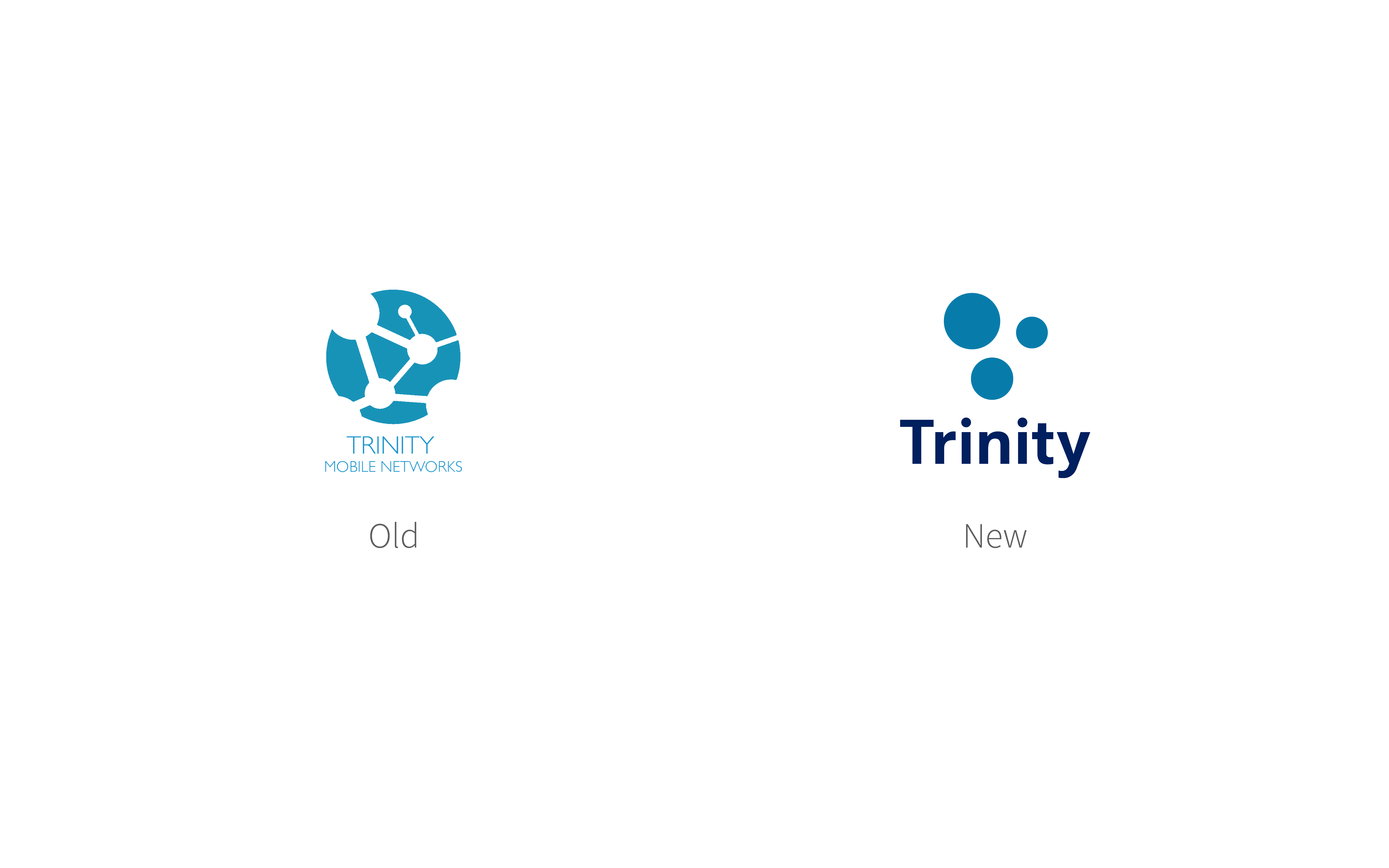 Old and new Trinity logos