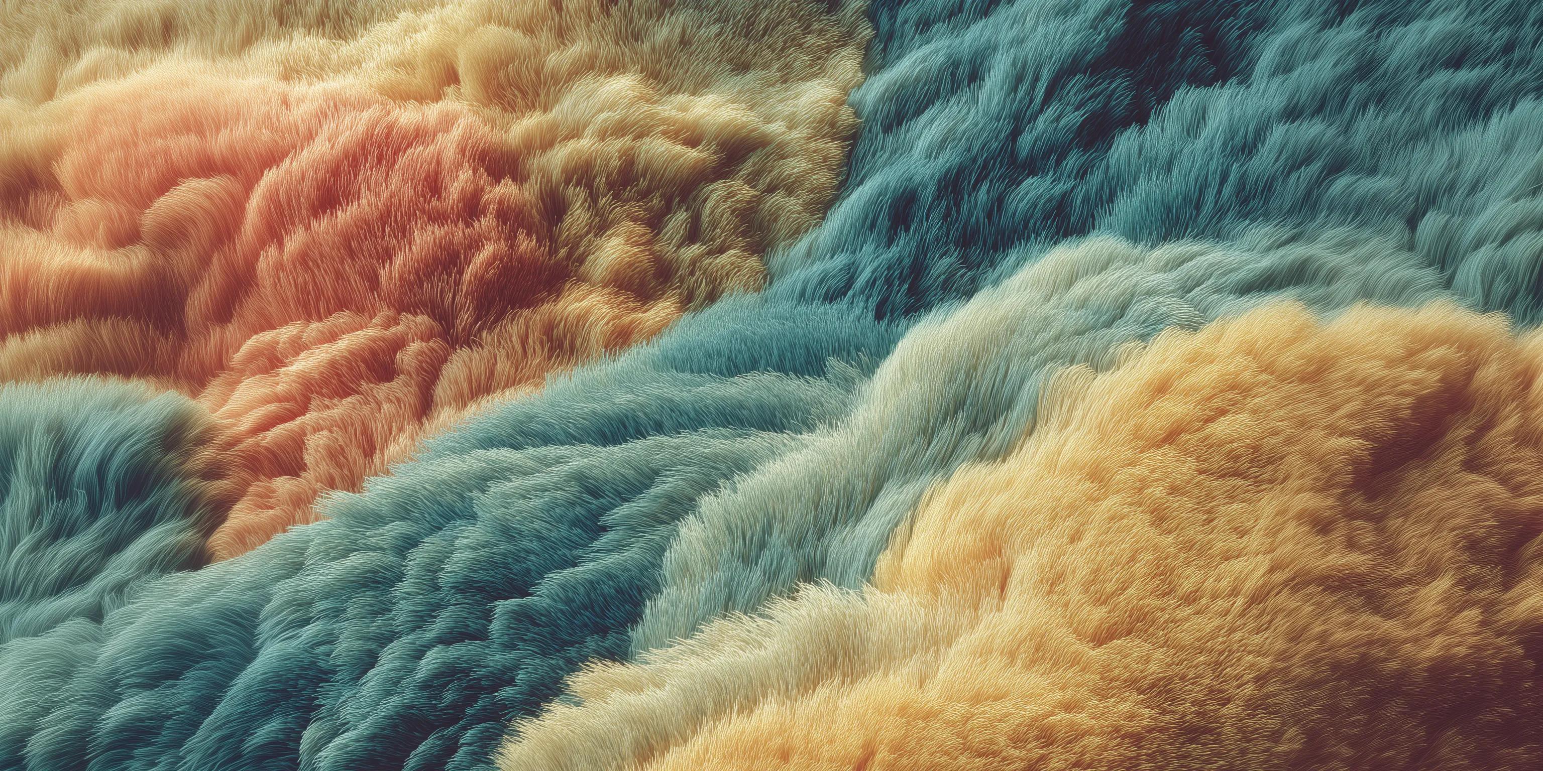 Generative rendering of imaginative bio-fur textures.