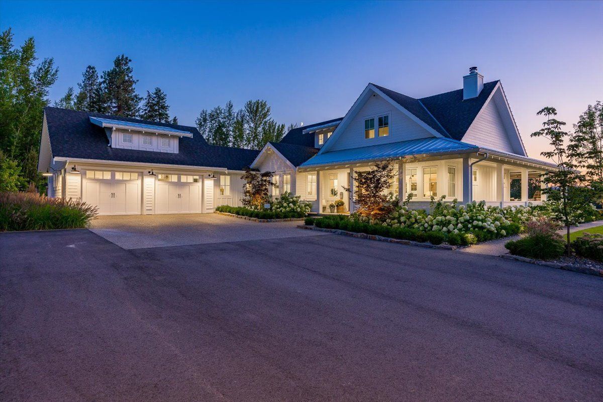 Okanagan home at dusk