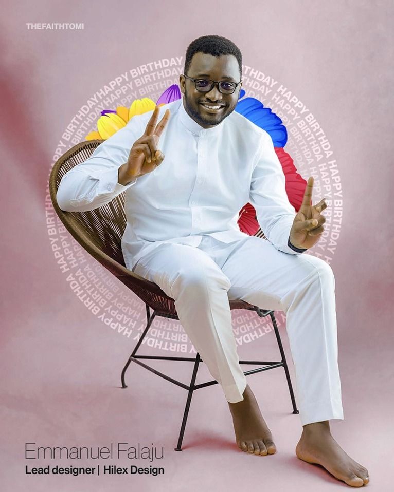 Happy birthday flyer for Emmanuel Falaju