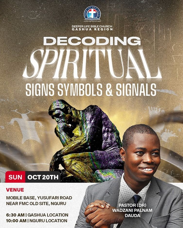 Decoding Spiritual Signs church event flyer