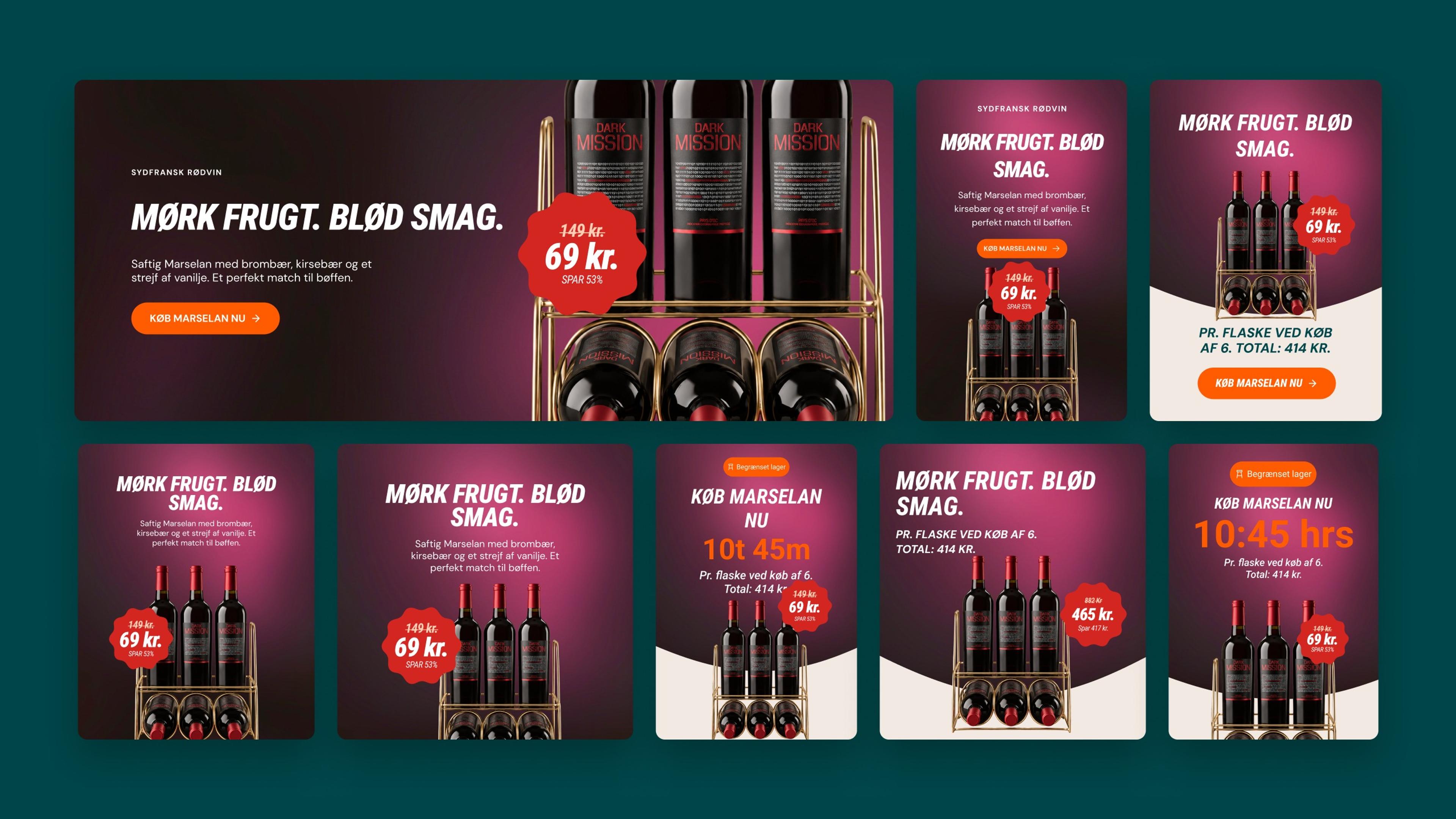 Dark Mission Marselan drop in eight formats on teal
