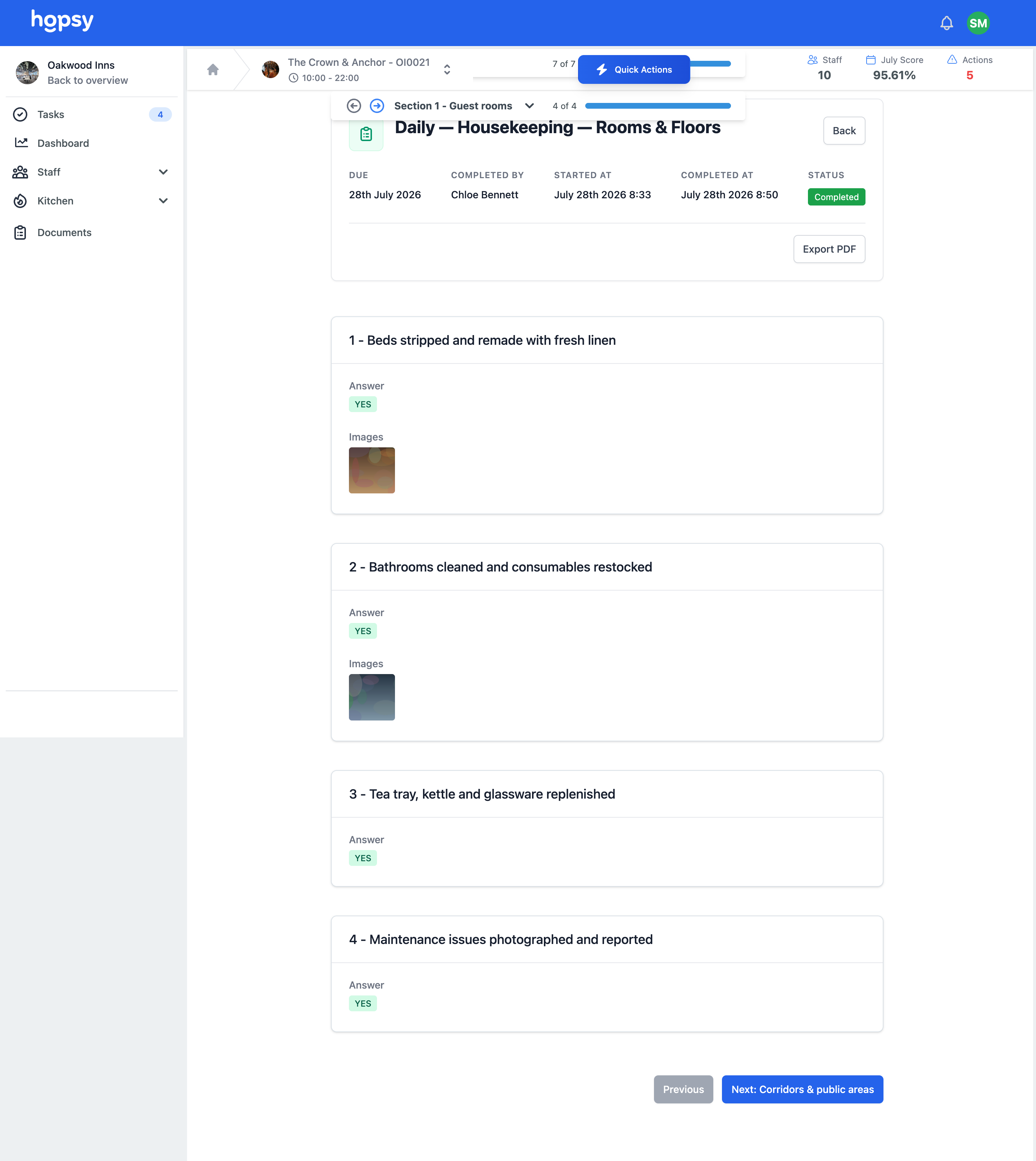 Hopsy app screen