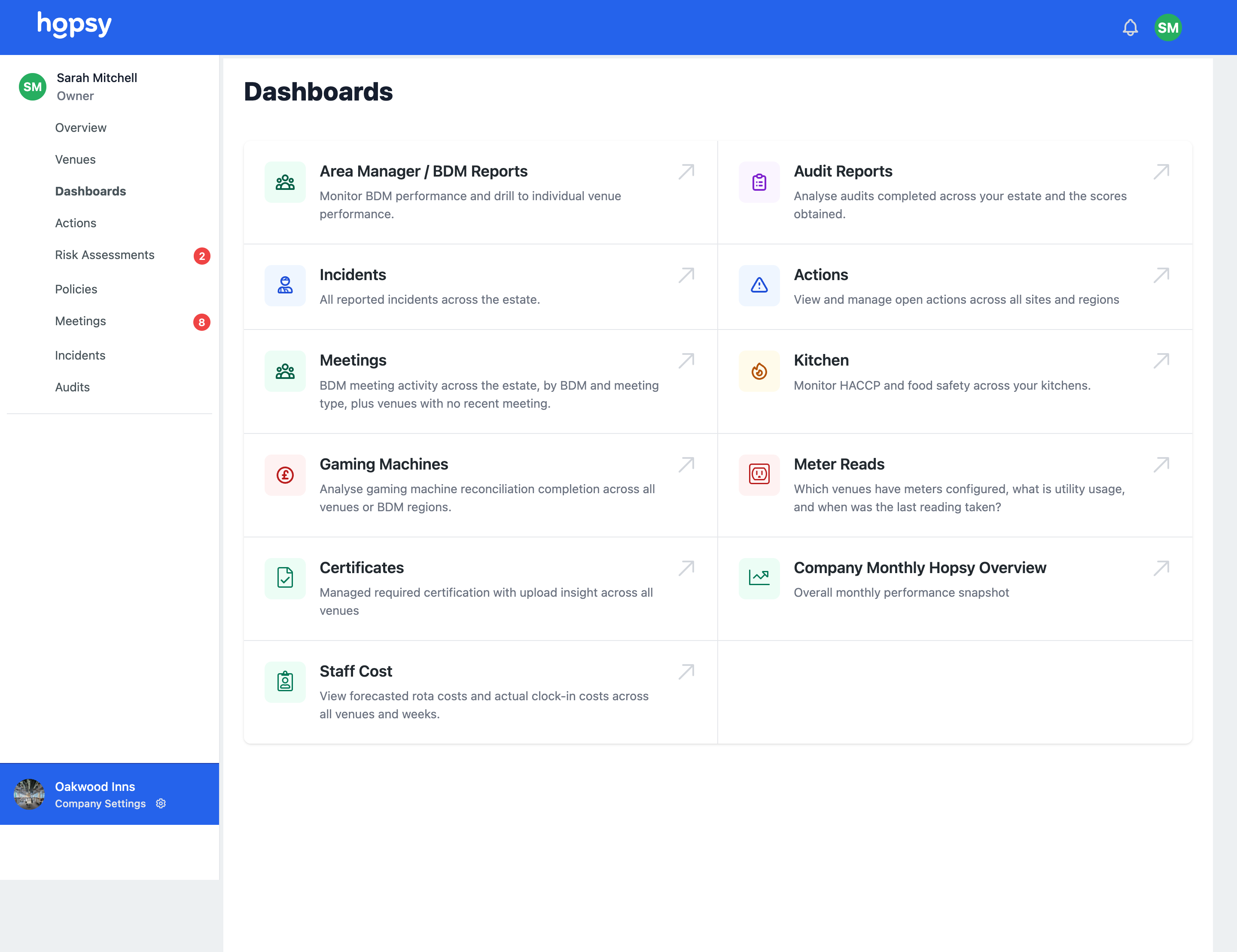 Hopsy app screen