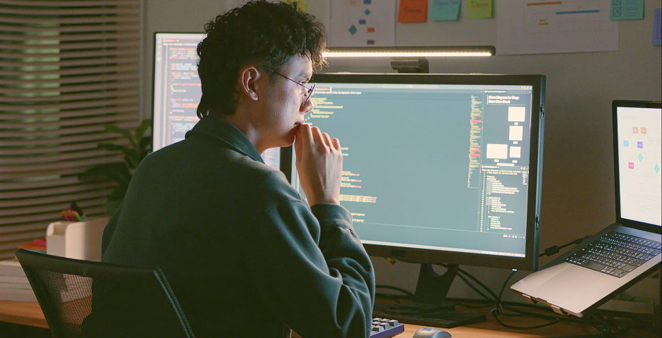A vibe coder in action