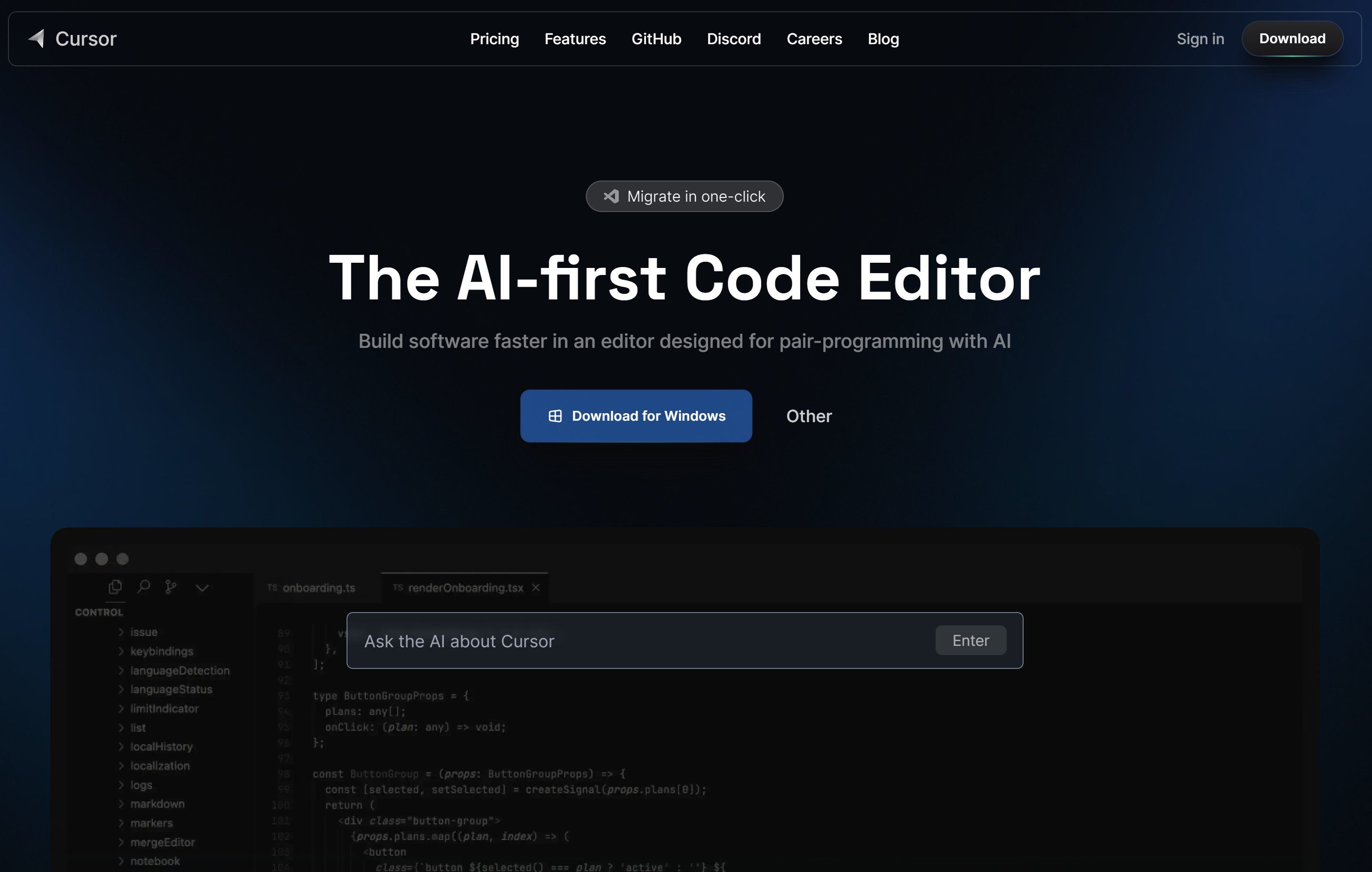 AI-First Code Editor