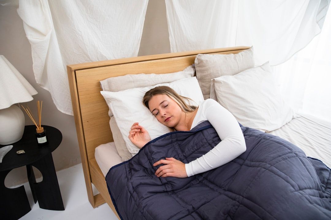 Sleeping on left side and heart health — person resting on left side in bed