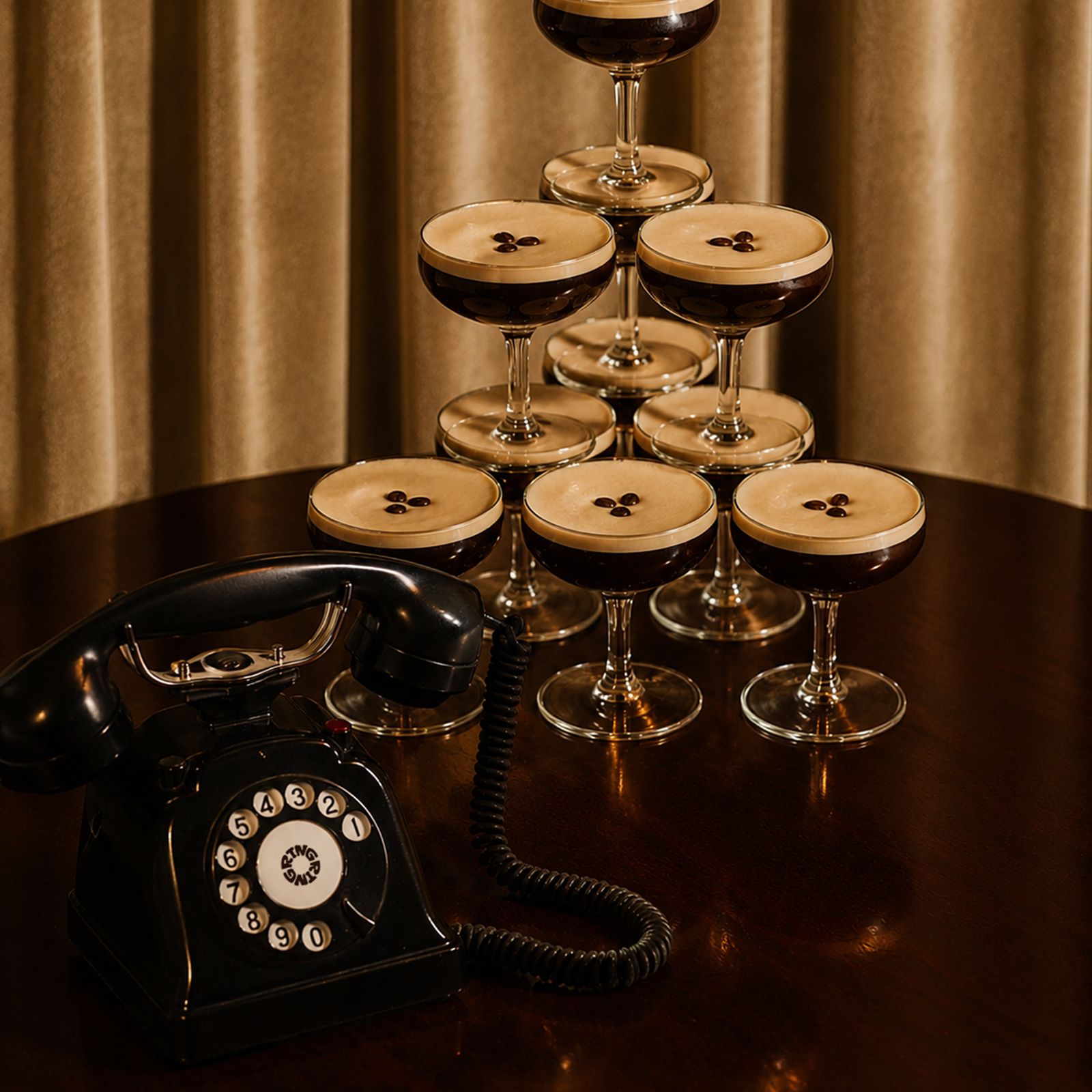 Liquorice — vintage French telephone audio guestbook for hire in France