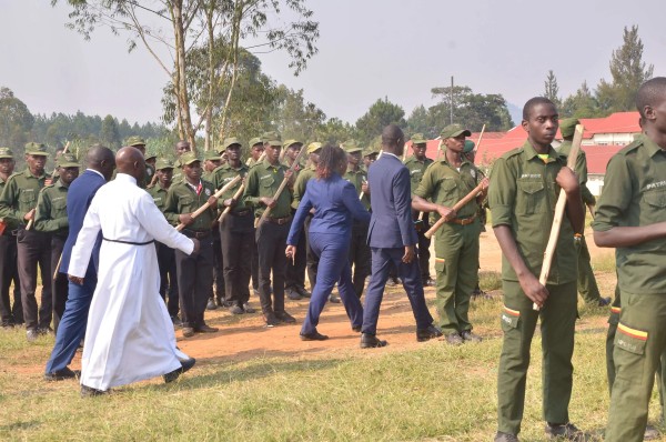 parade inspection at chavoc