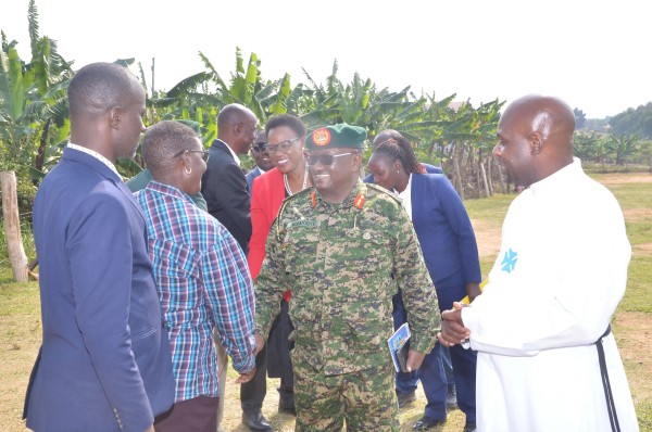 arrival of Brig. Gen. Felix Kulayigye at chavoc